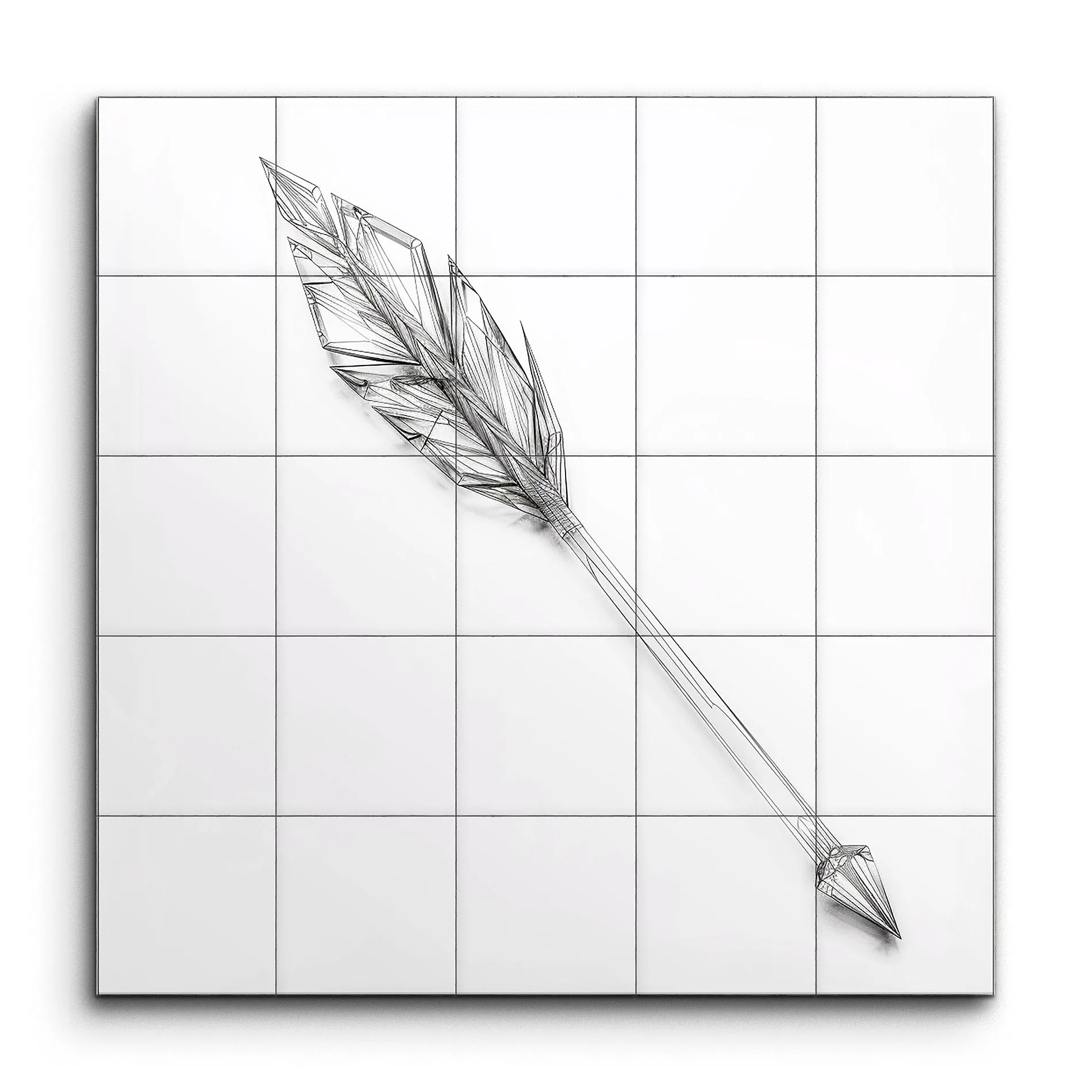 Minimalist Geometric Arrow Art