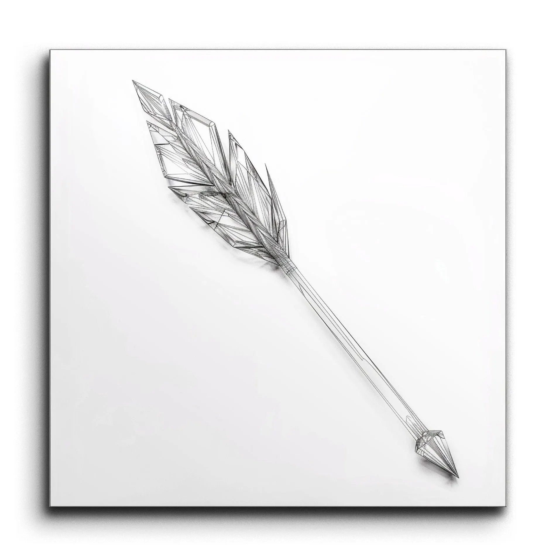 Minimalist Geometric Arrow Art