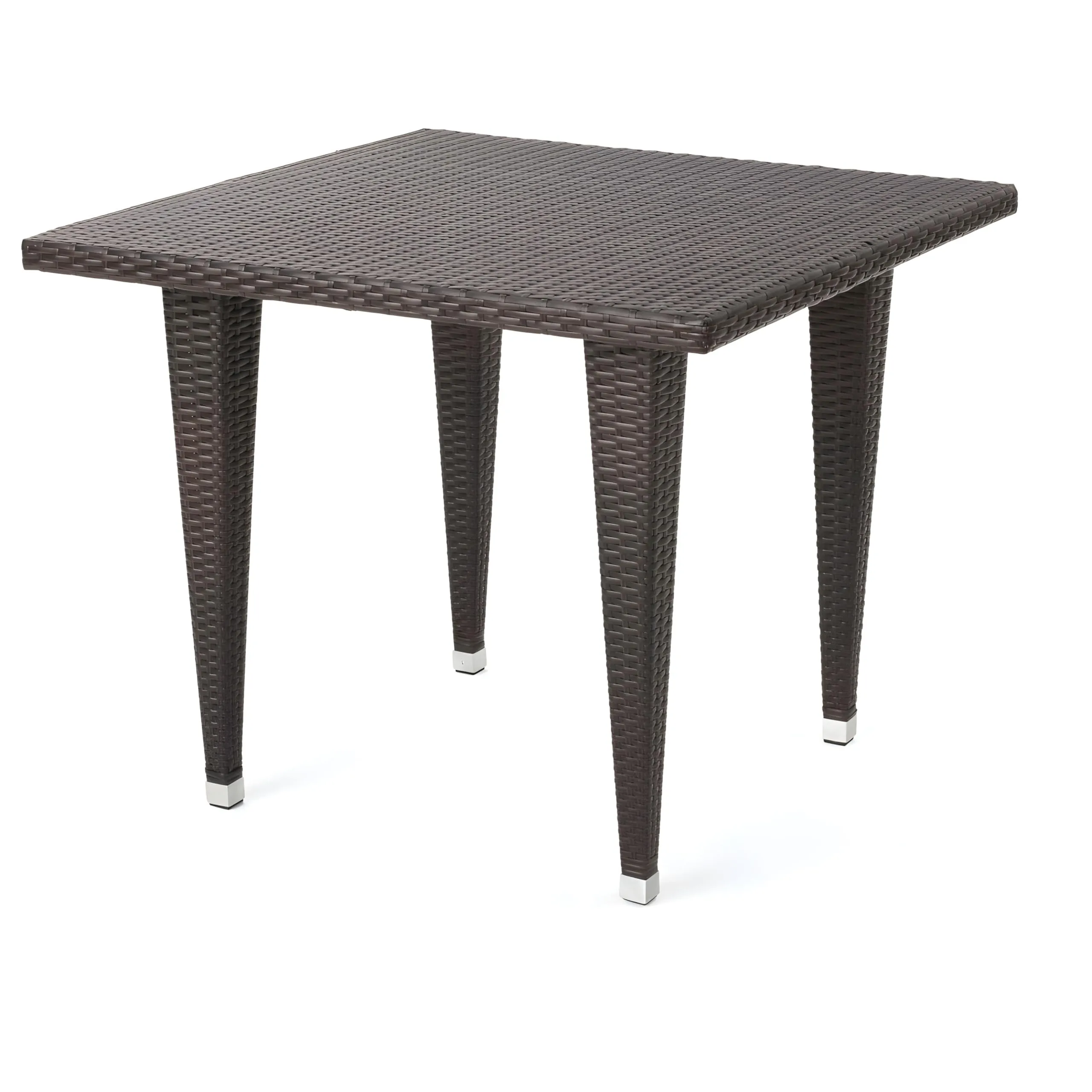 MJA FURNITURE Patio Outdoor Dining Table Set 4 Seater, Rattan Wicker Dining Chairs with Table Set for Dining Room, Living Room, Garden (4 Chair 1 Table)