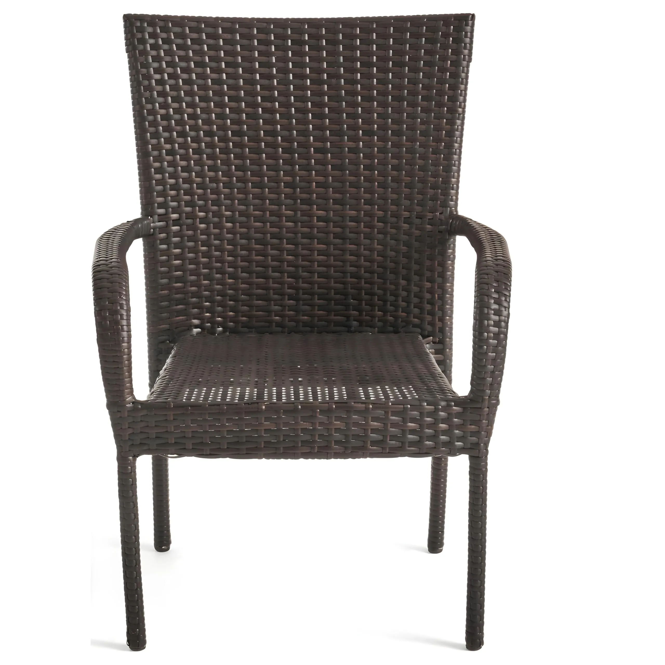 MJA FURNITURE Patio Outdoor Dining Table Set 4 Seater, Rattan Wicker Dining Chairs with Table Set for Dining Room, Living Room, Garden (4 Chair 1 Table)