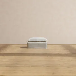 Modular Performance Ottoman in Cloud | Deluxe Blend