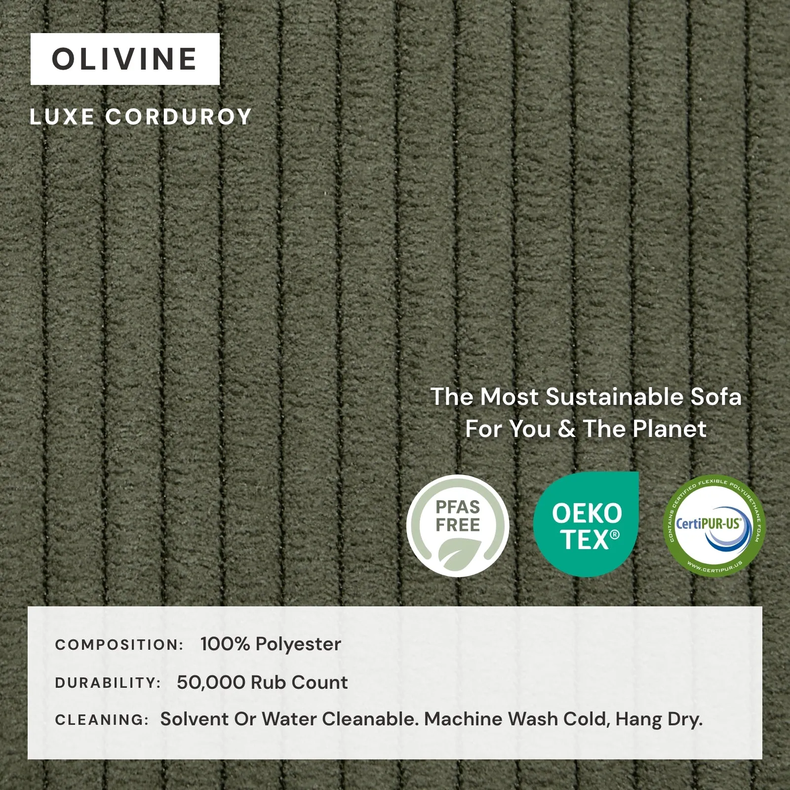 Modular Washable 7-Seater Corner Sectional in Olivine | Memorix  Seat | Cloud Pillow