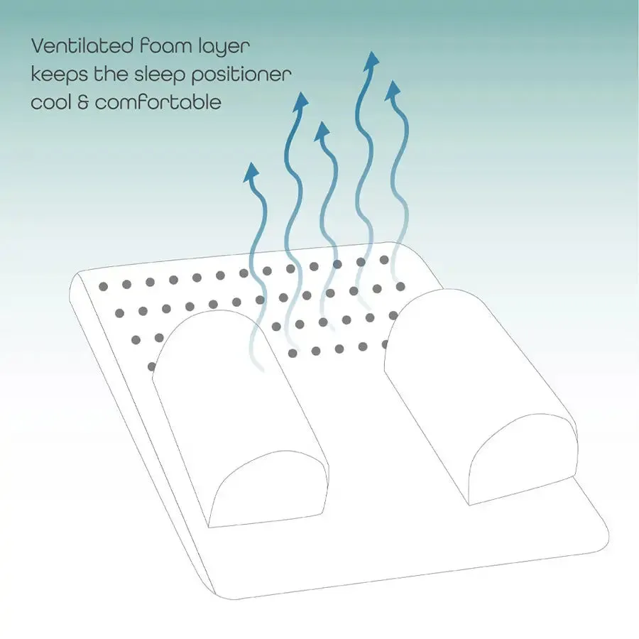 Moon Organic Breathable Sleep Positioner (White)