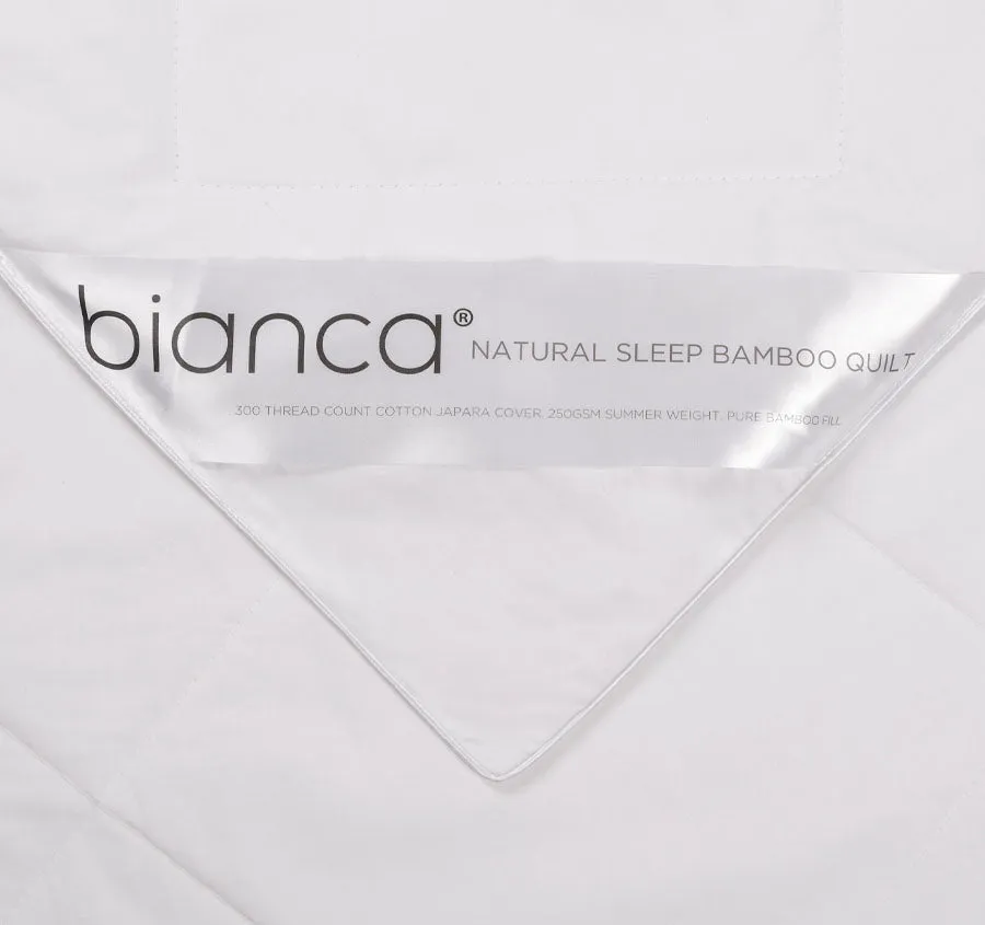 Natural Sleep 250GSM Summer Weight Bamboo Quilt Range