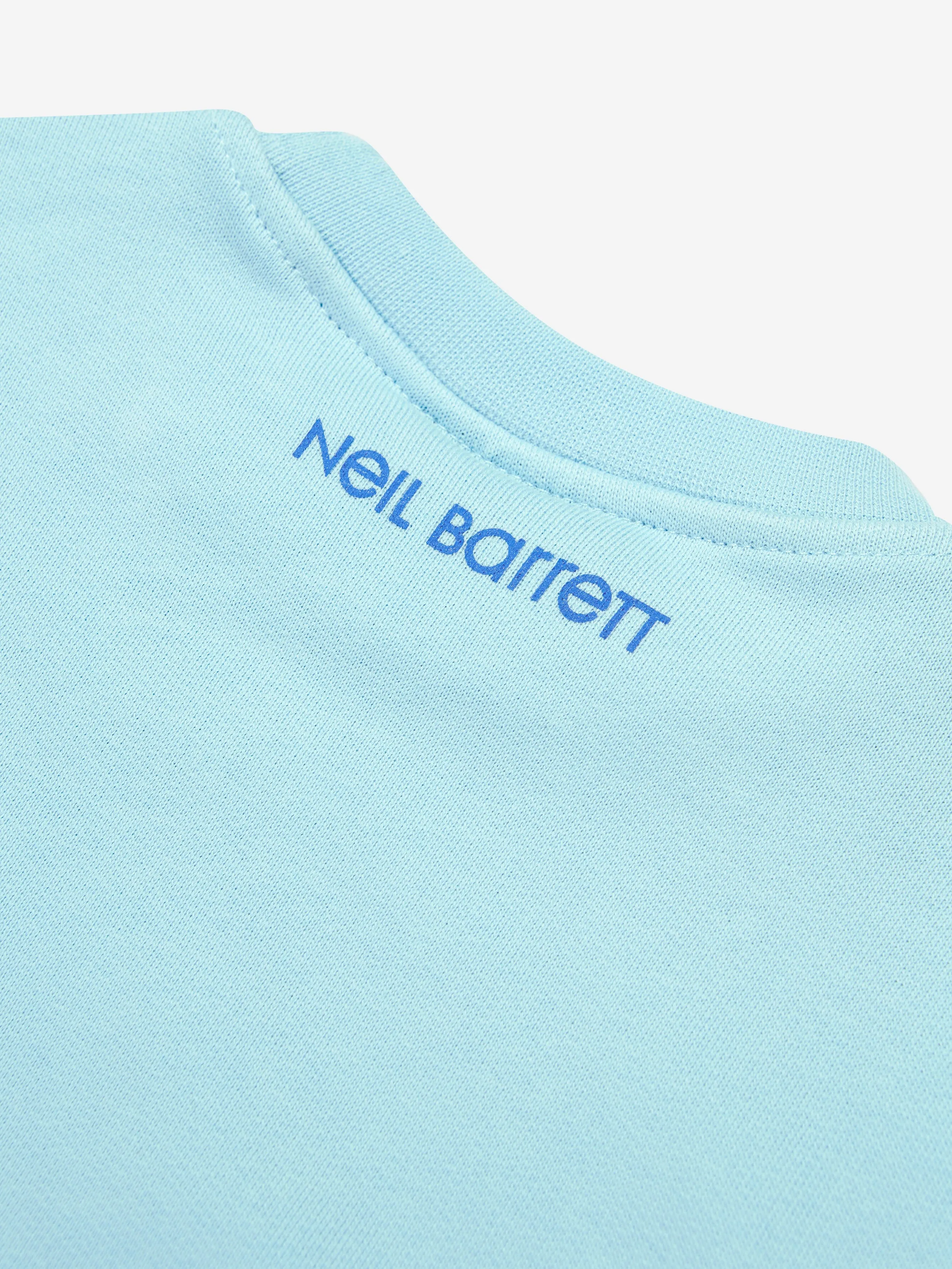 Neil Barrett Boys Thunderbolt Sweatshirt in Aquamarine