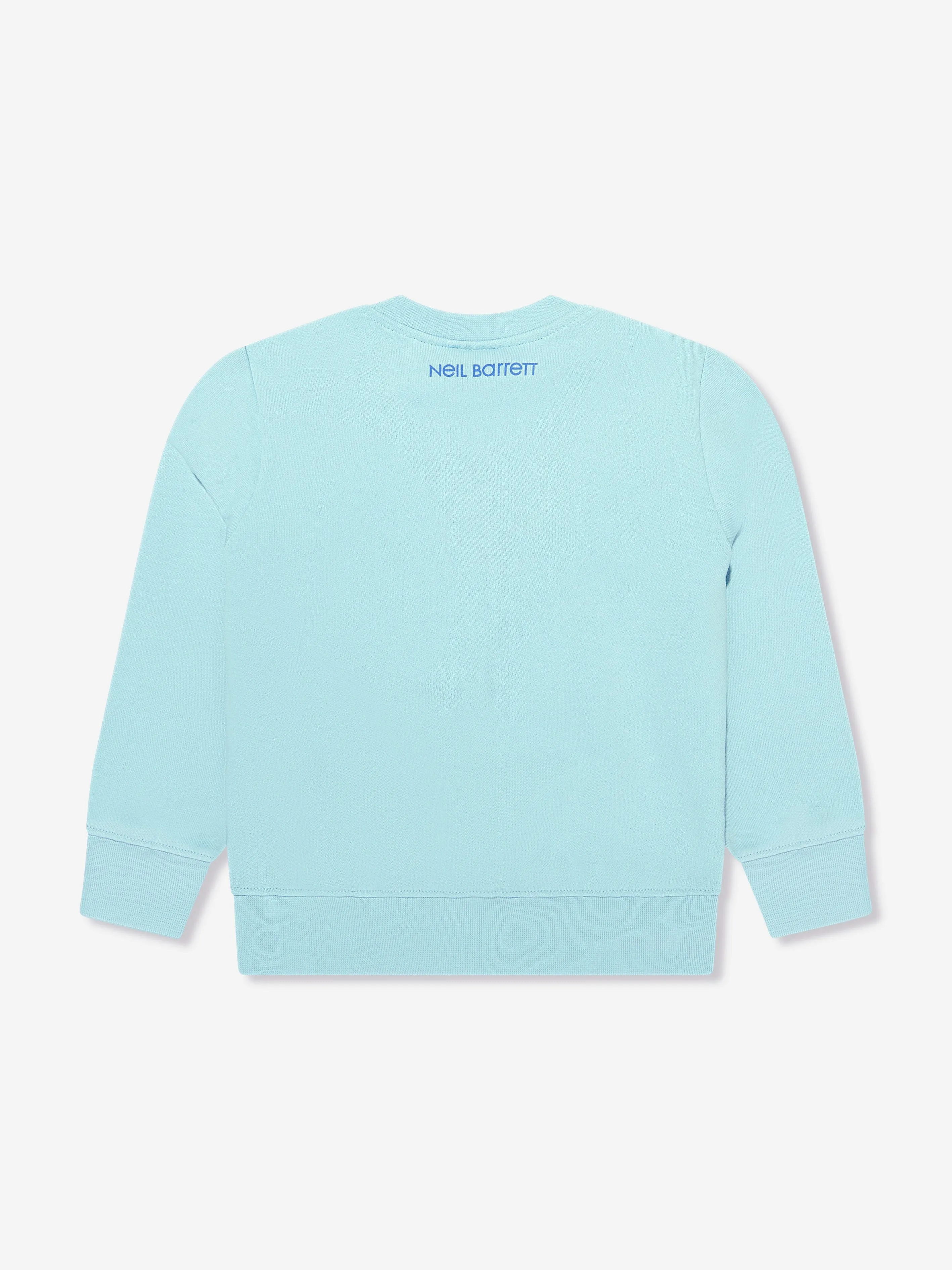 Neil Barrett Boys Thunderbolt Sweatshirt in Aquamarine
