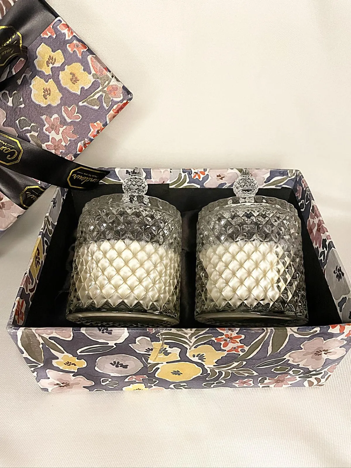 Night Jar Candle Set 2 Luxury and Natural Soy Wax Rose Essential Oil Scented Candle Set. Ideal for Home Décor, Spa, Gifting & Aromatherapy, Burning Time 30 Hours