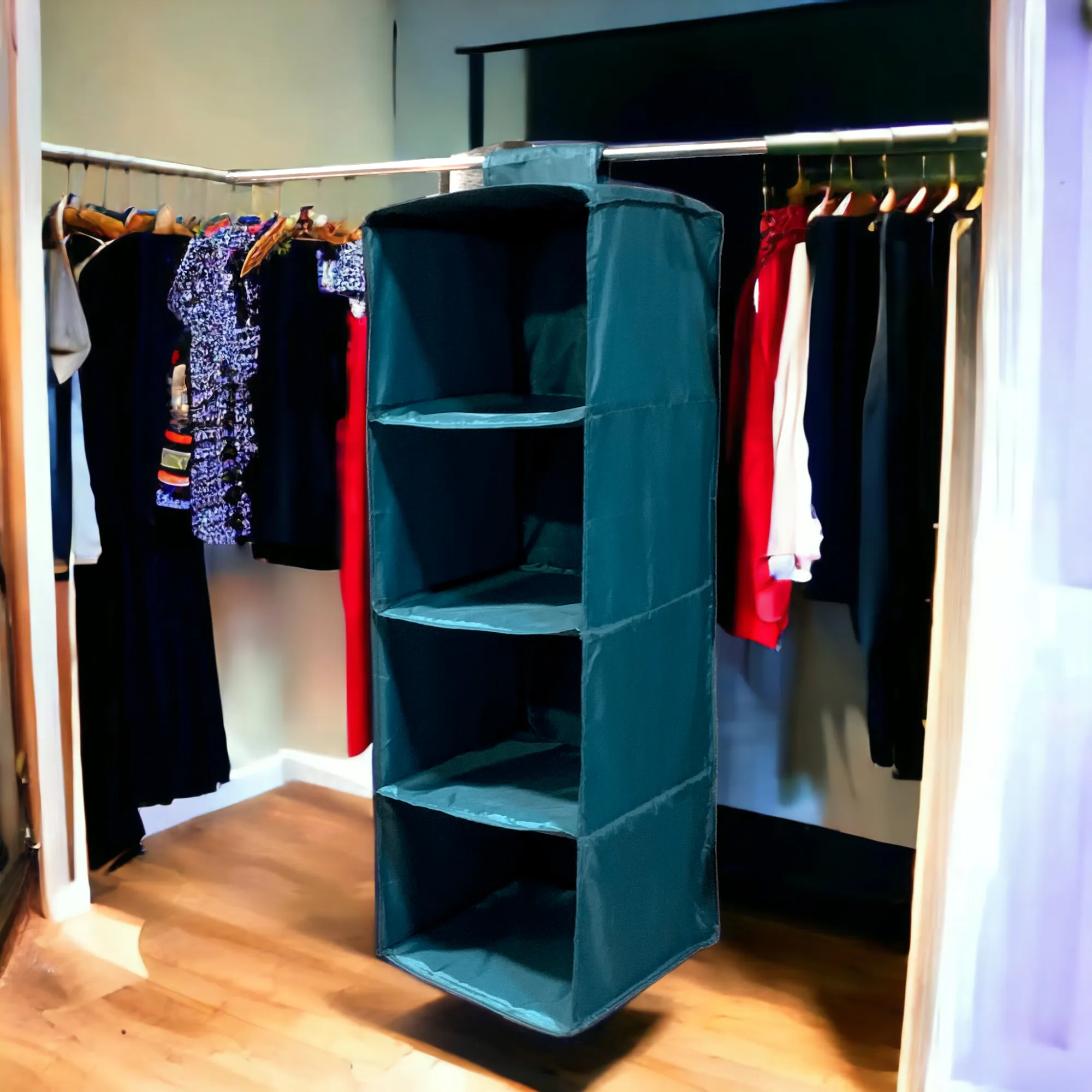 Parachute 4 Shelf Clothes Hanging Organizer