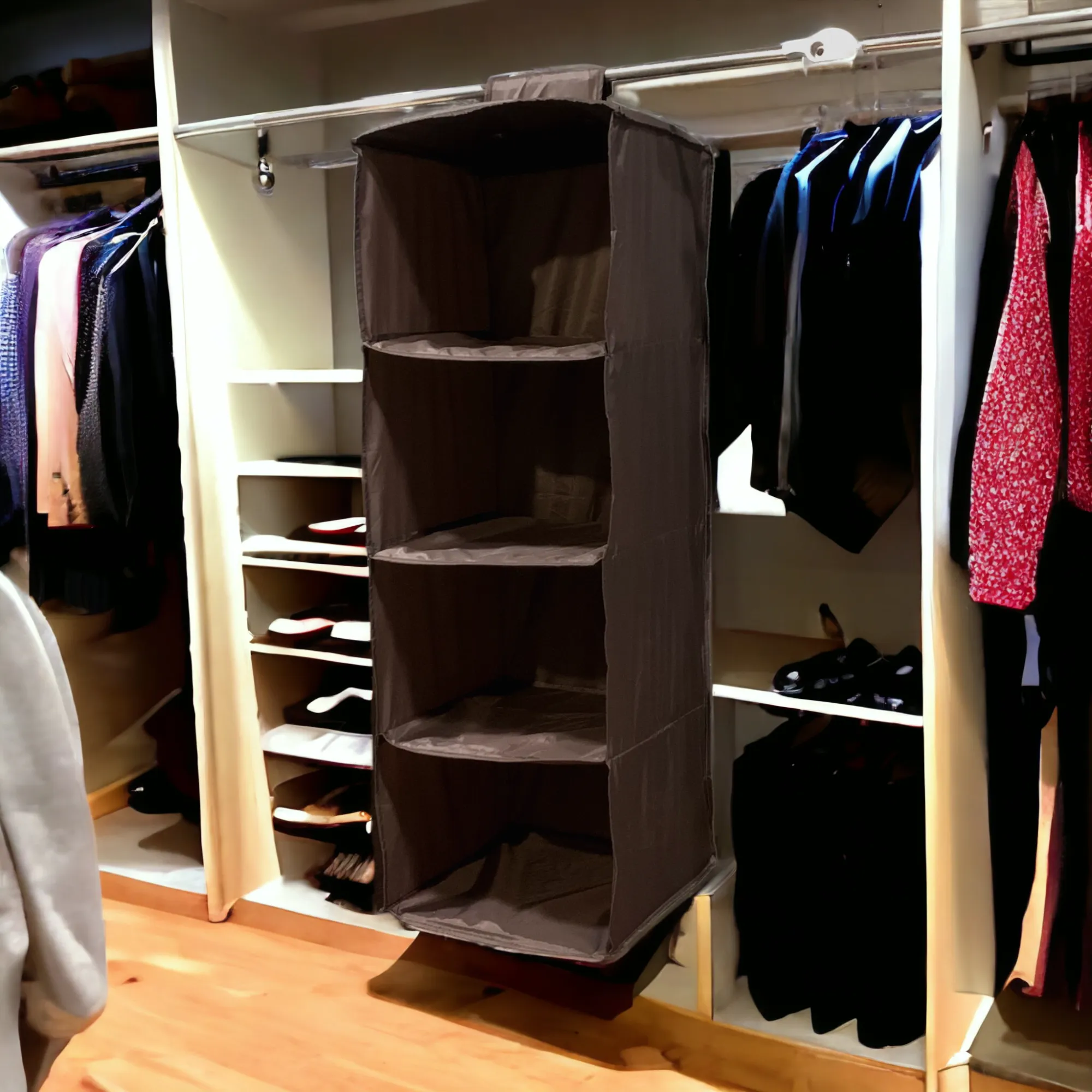 Parachute 4 Shelf Clothes Hanging Organizer