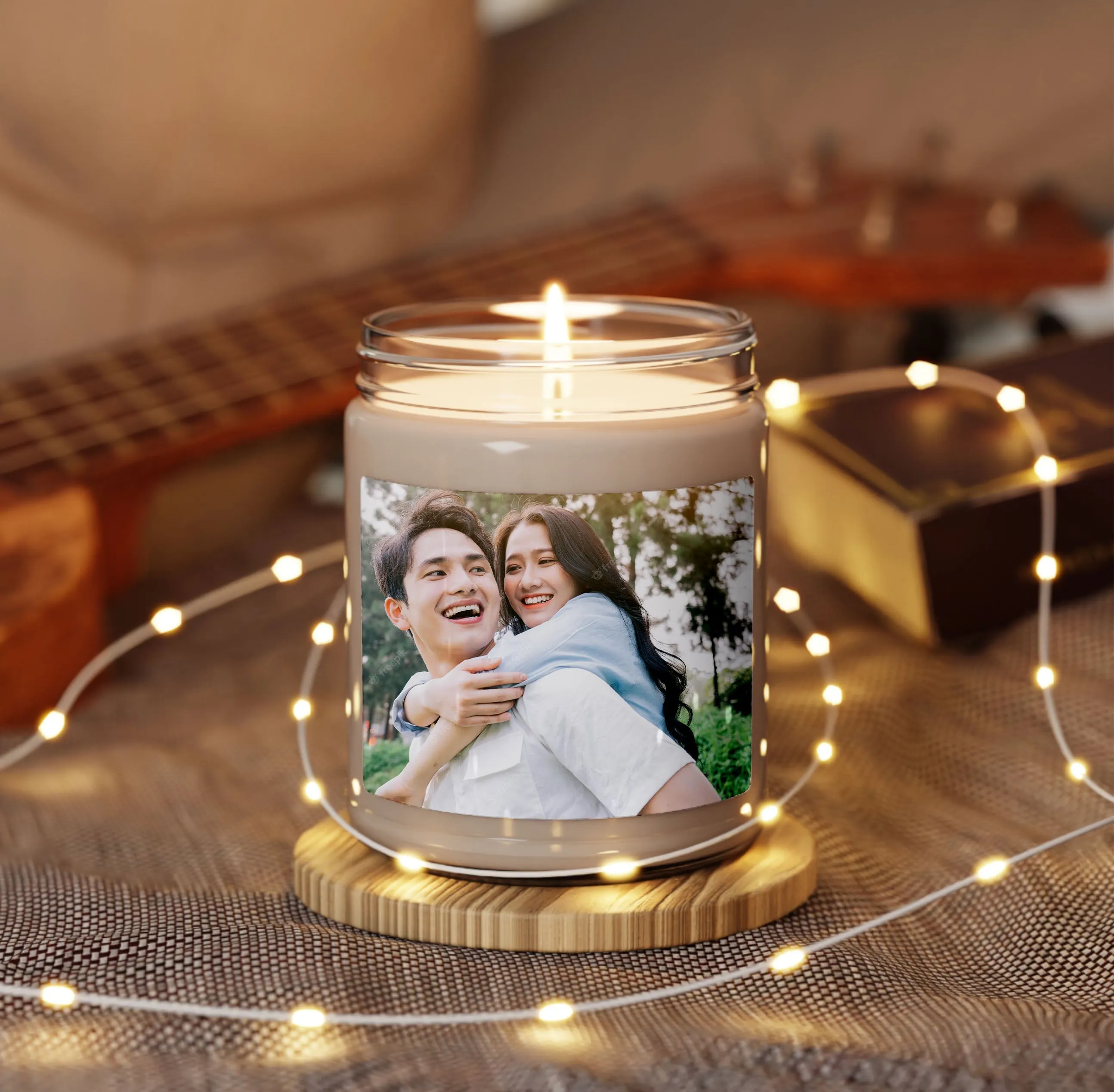 Personalized Vintage Scented Soy Candle