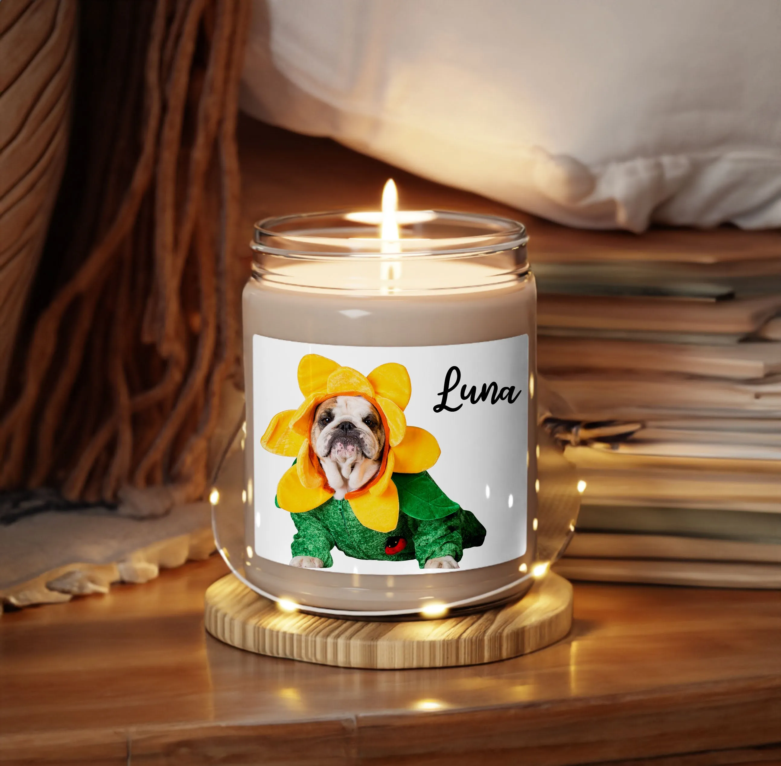 Personalized Vintage Scented Soy Candle