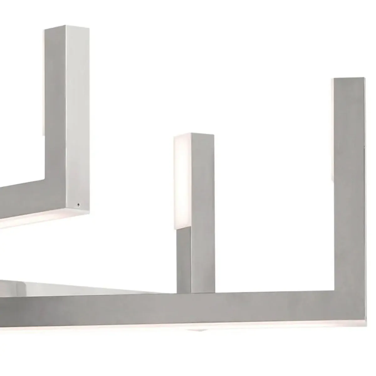 Priam 44 in. 6 Lights Chandelier Polished Nickel Finish