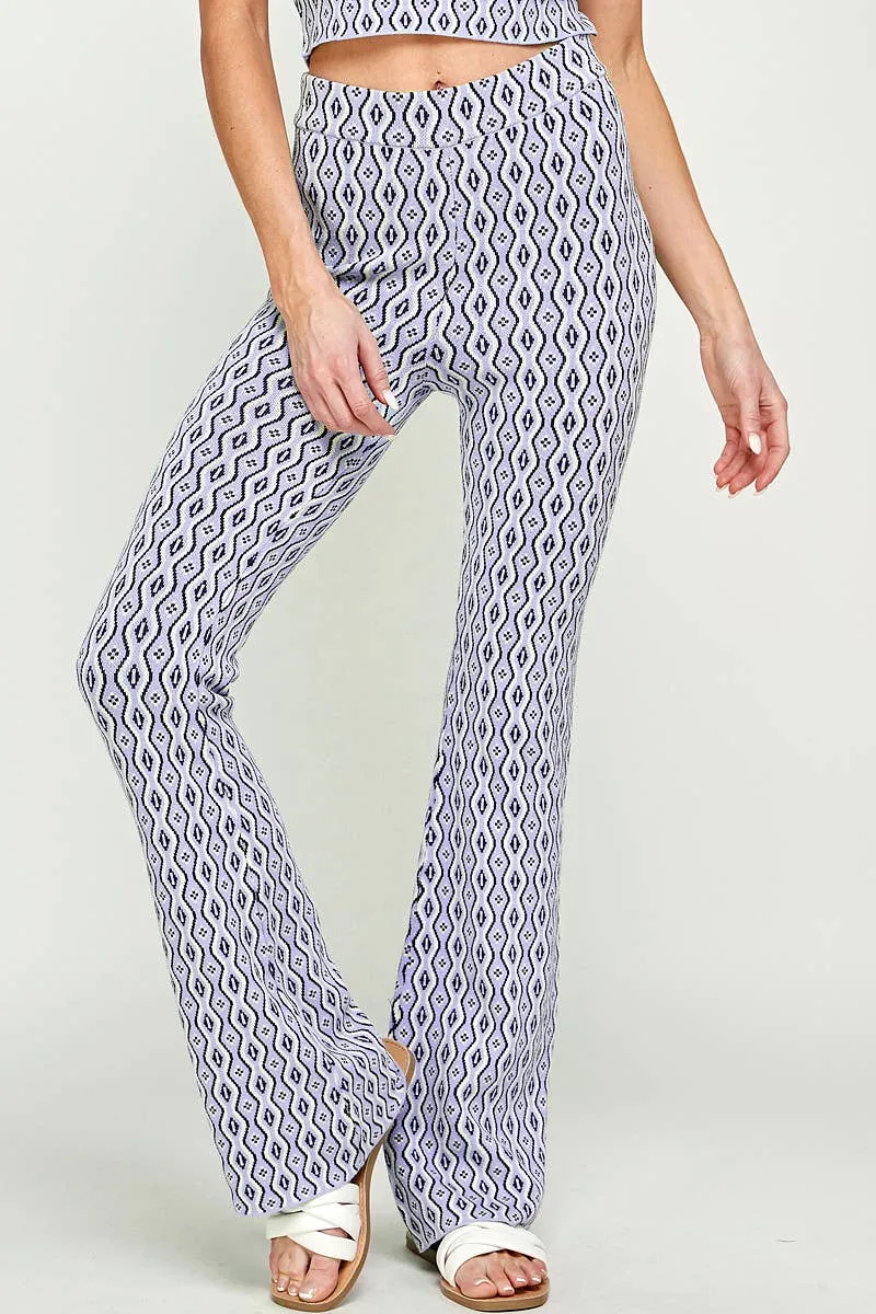 Printed Knit Pants