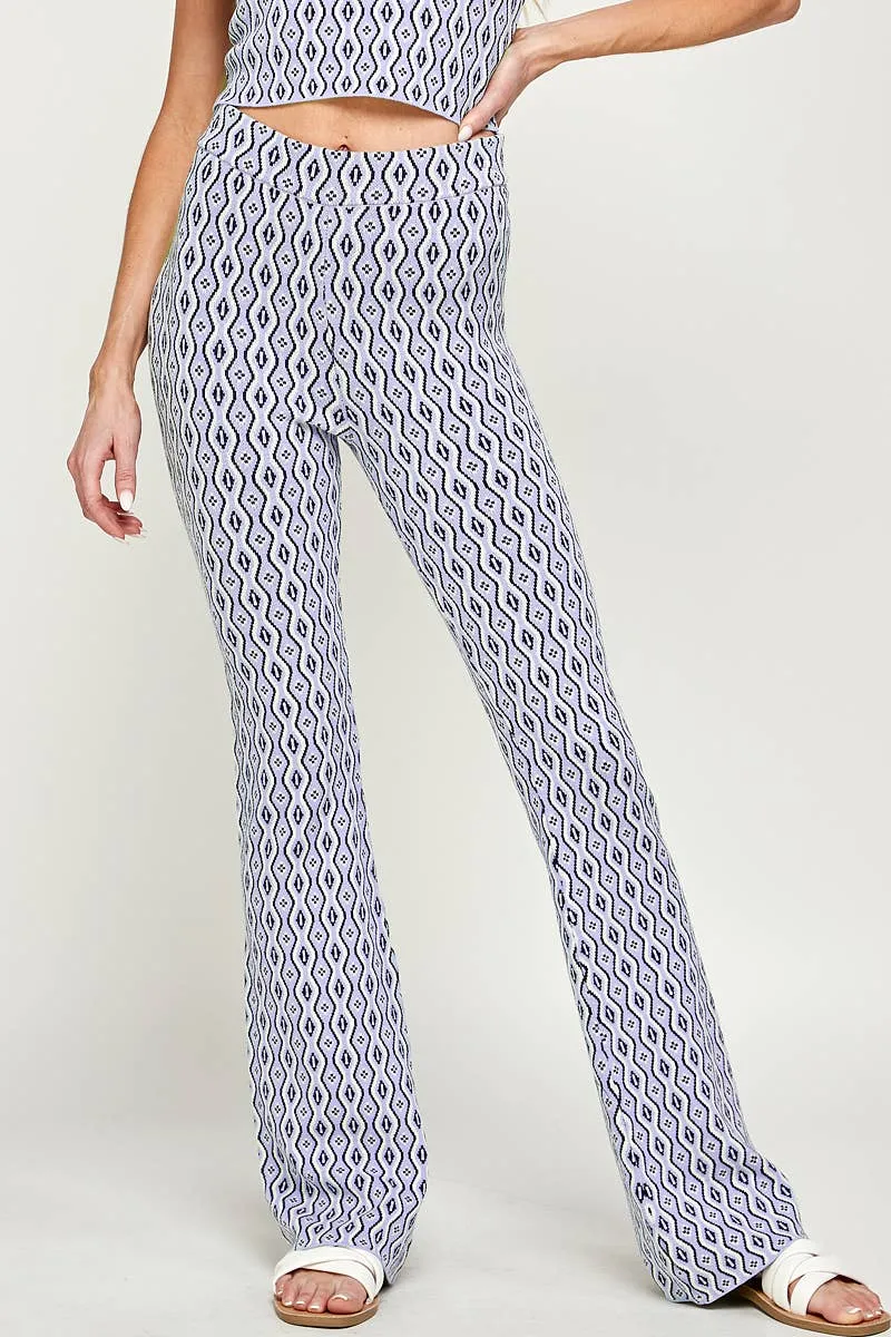 Printed Knit Pants