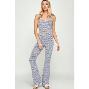 Printed Knit Pants