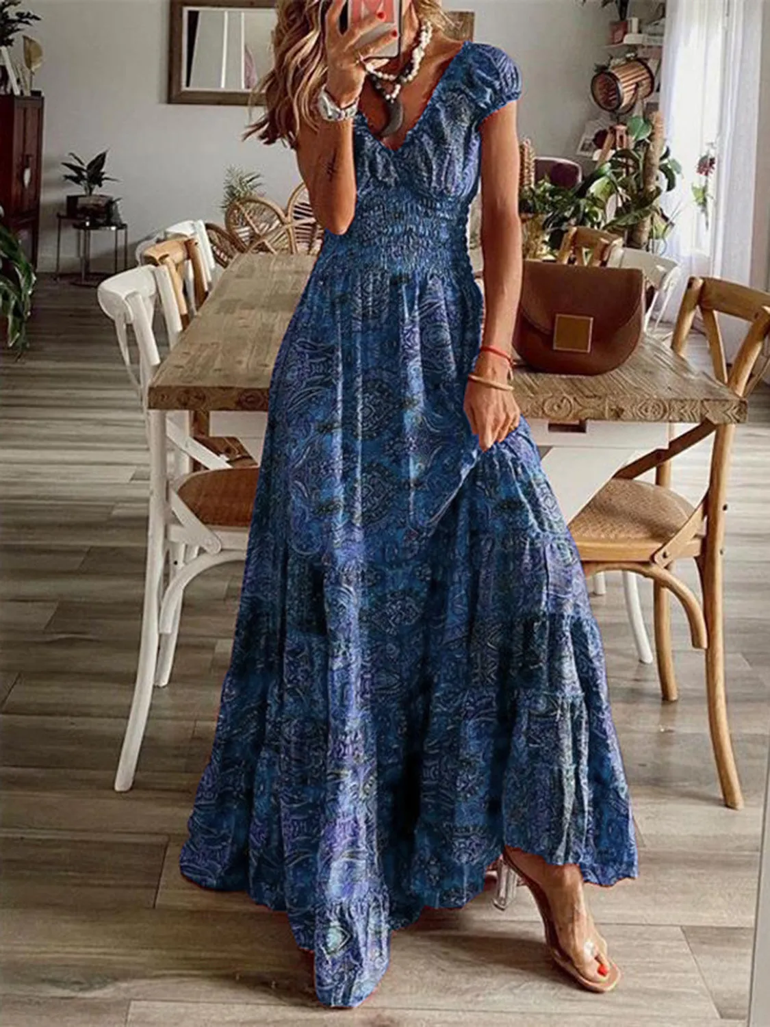 Printed Maxi Dress