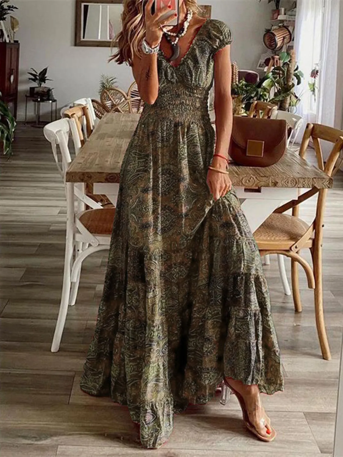 Printed Maxi Dress