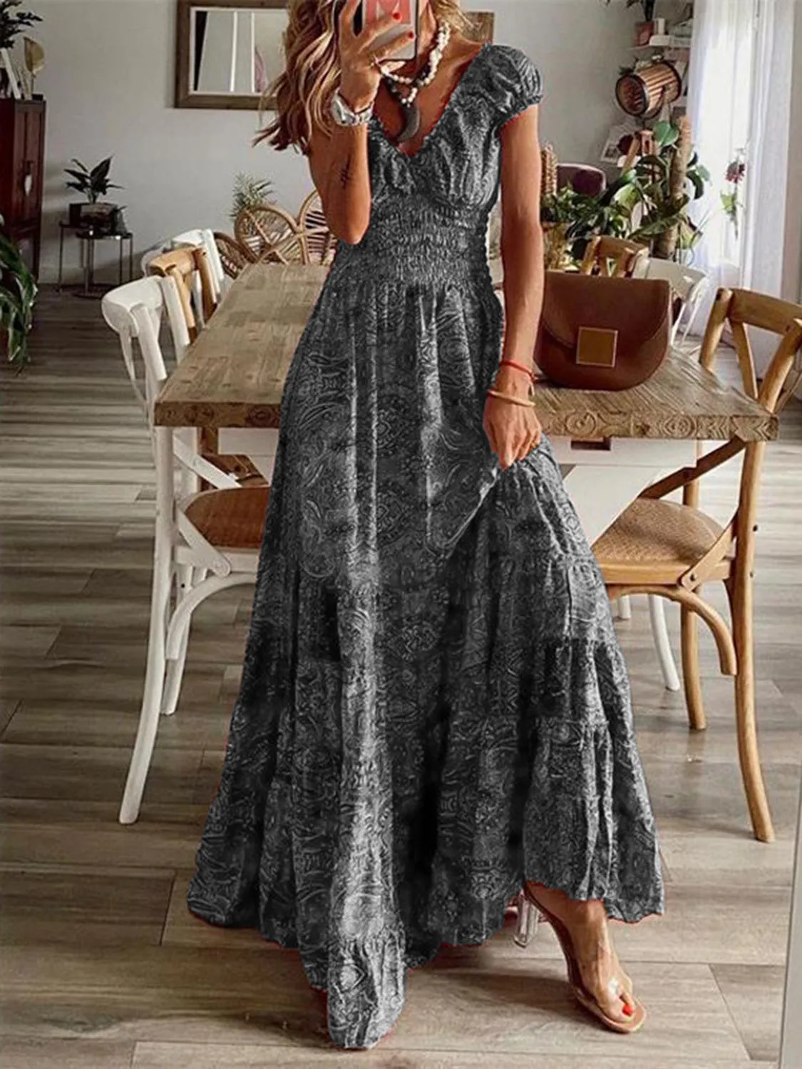 Printed Maxi Dress