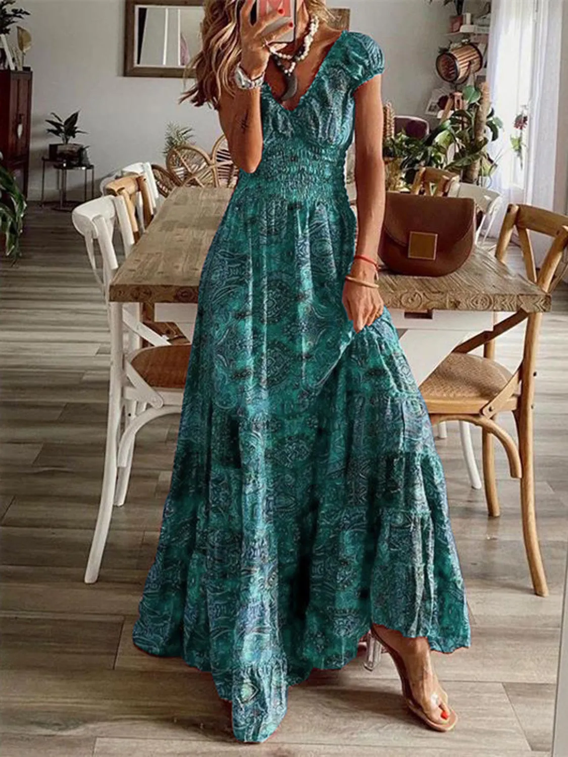 Printed Maxi Dress