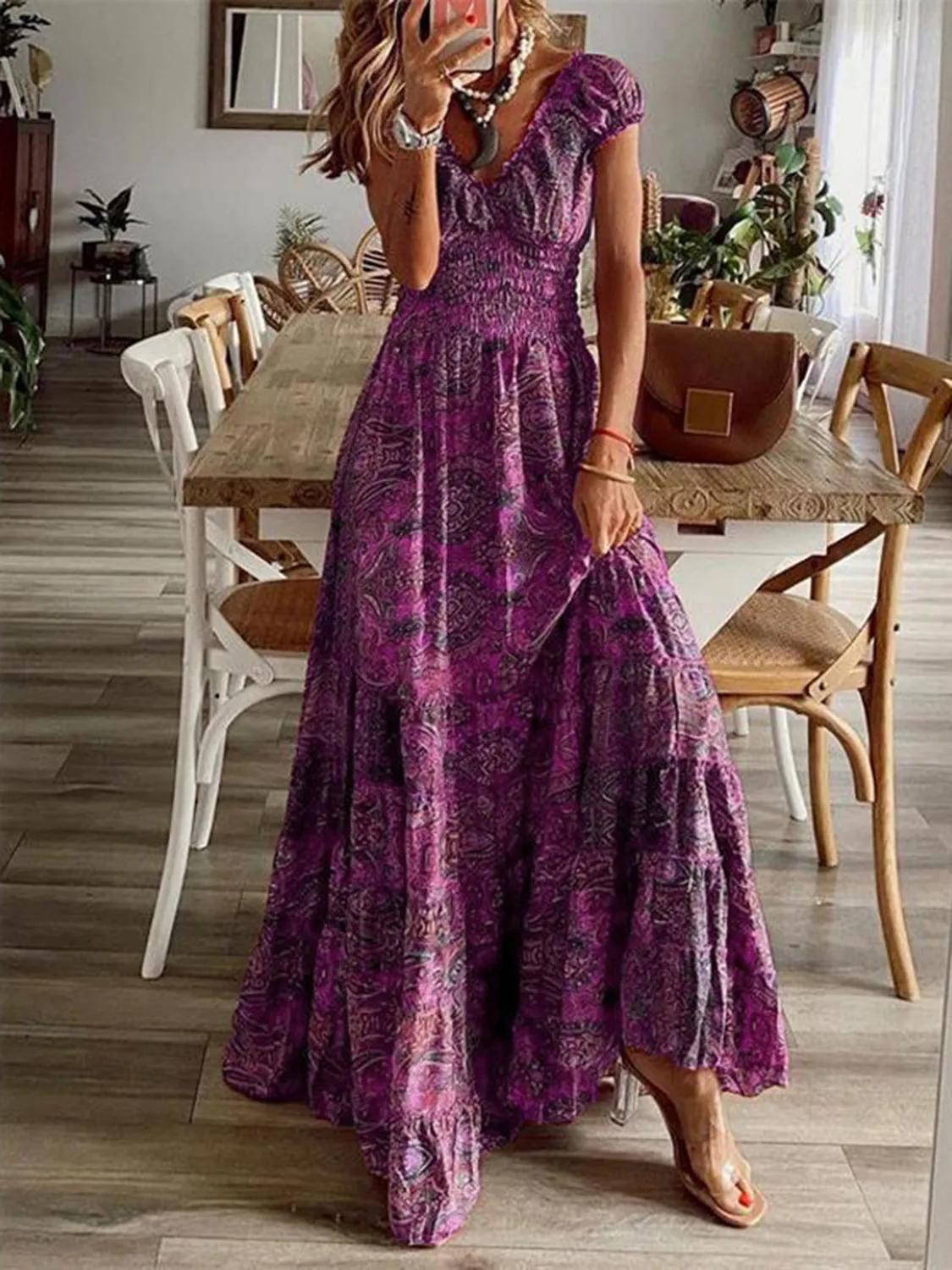 Printed Maxi Dress