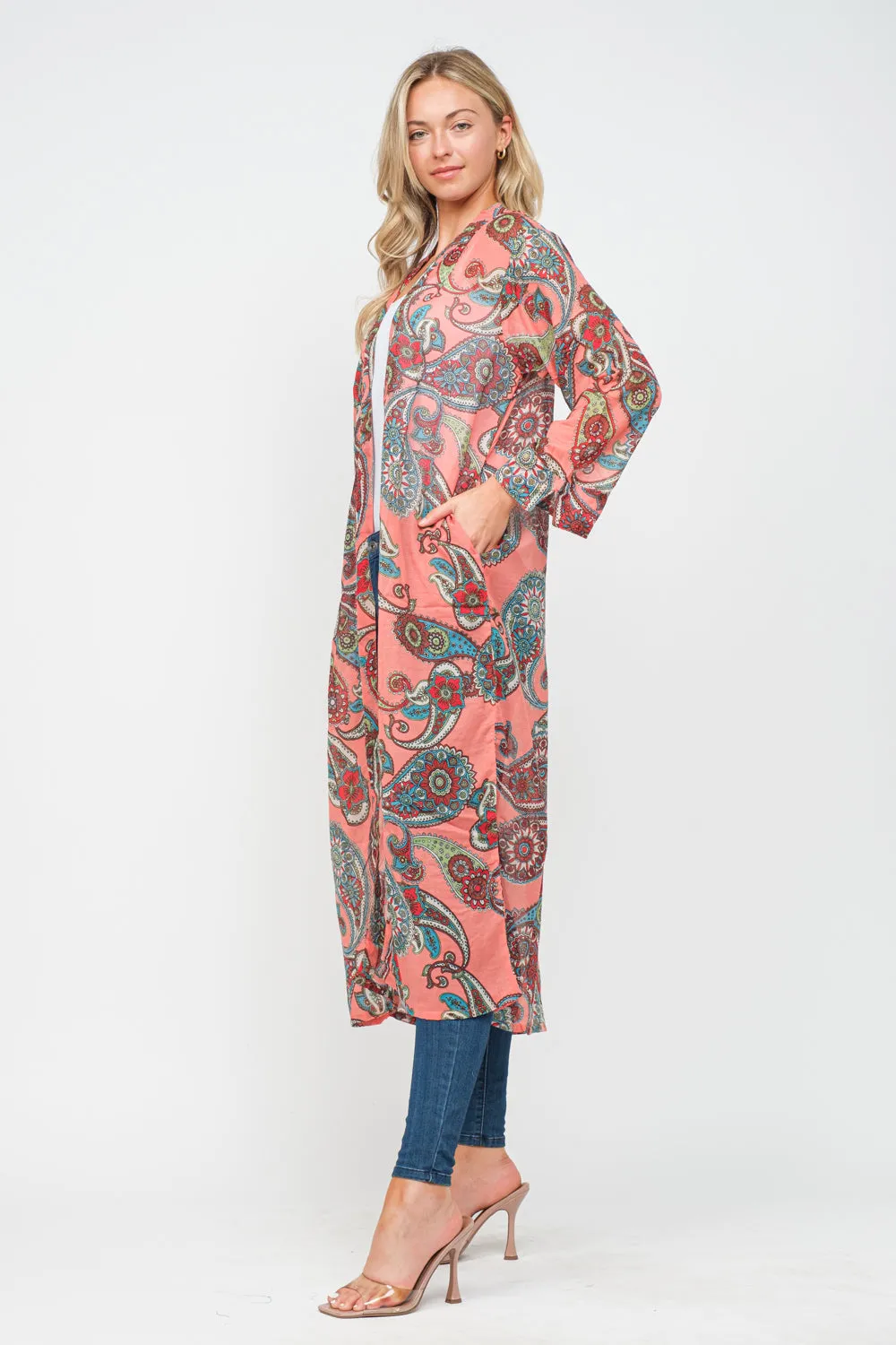 RAJ ESTHER PRINTED KIMONO