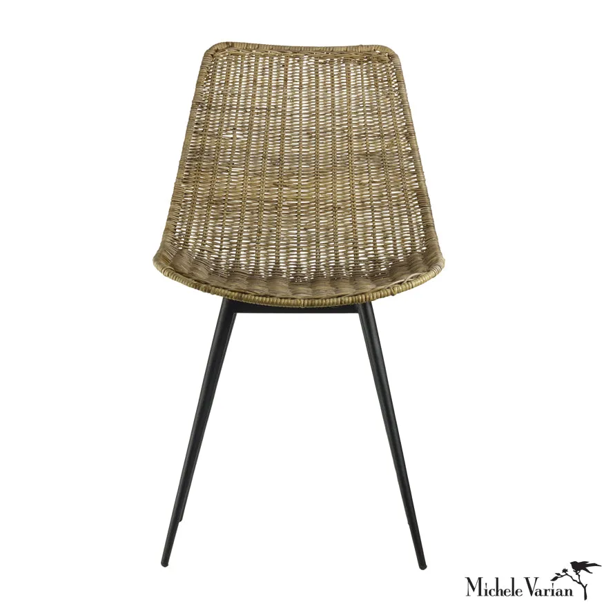 Rattan Slipper Dining Chair