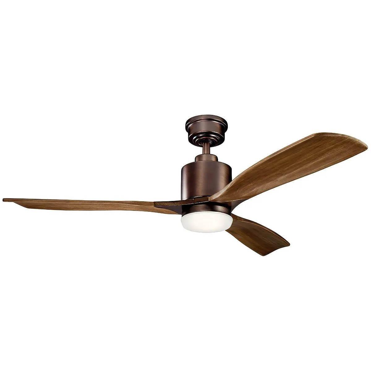 Ridley II 52 Inch Oil Brushed Bronze Indoor LED Ceiling Fan with Wall Control