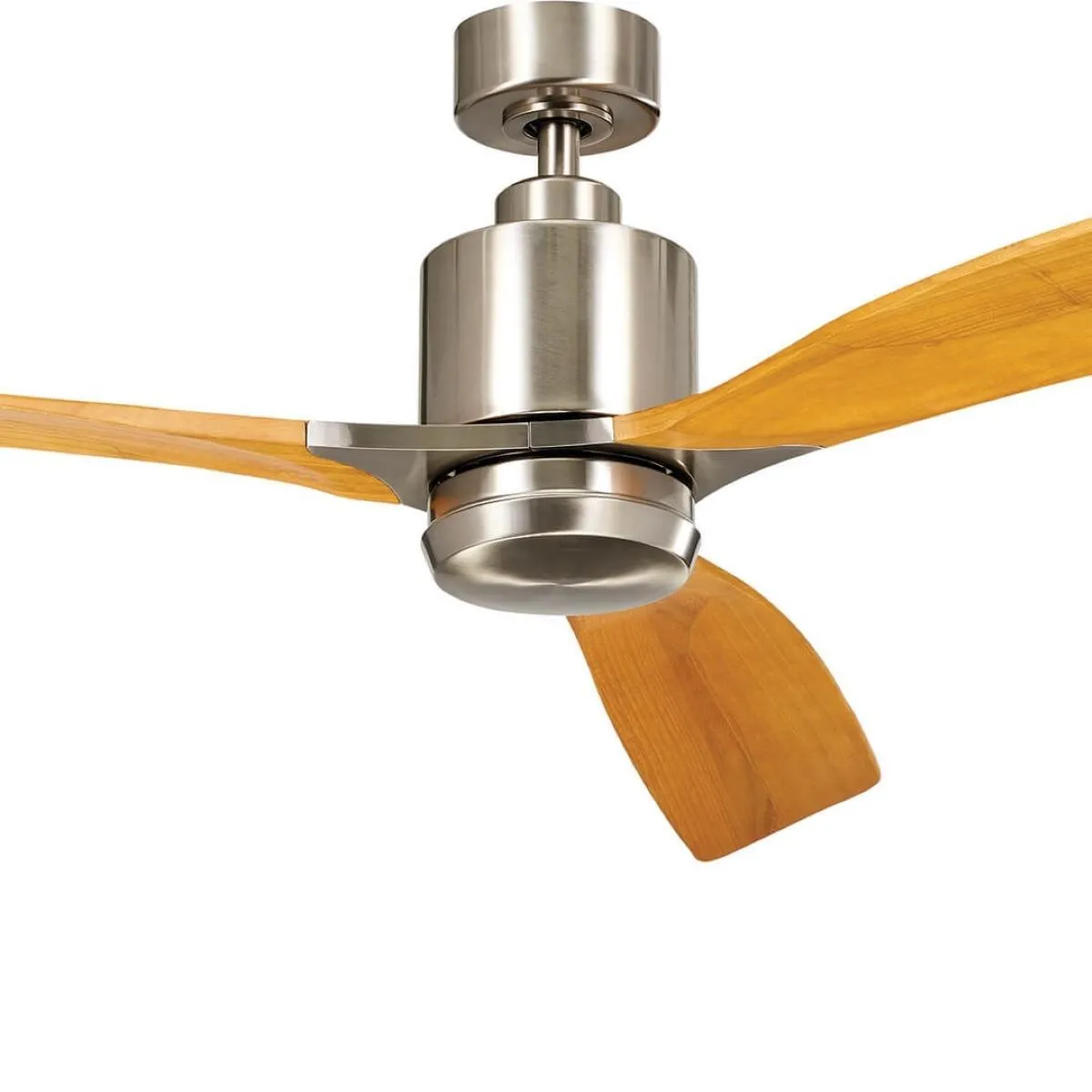 Ridley II 60 Inch Brushed Stainless Steel Indoor LED Ceiling Fan with Wall Control