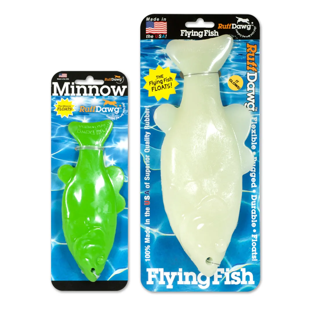 RuffDawg USA Rubber Flying Fish Dog Toy