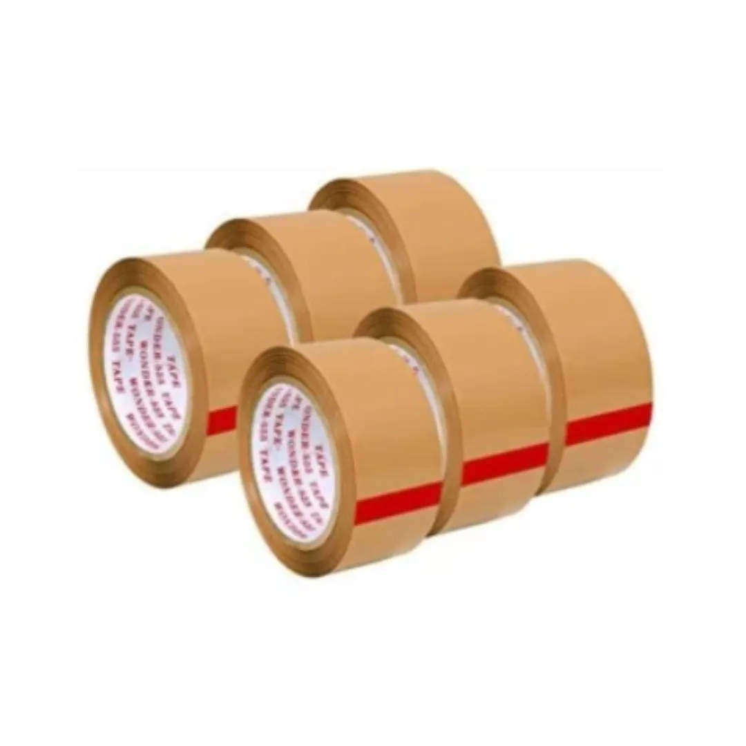Self Adhesive Brown Cello Tape - 200 Meters in Length - 2" Width | BOPP Industrial Packaging Tape for E-Commerce Box Packing, Office and Home use