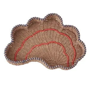 Shell Woven Tray - Large