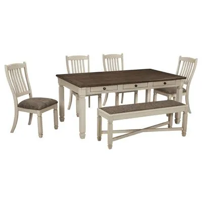 Signature Design by Ashley Bolanburg D647D2 6 pc Dining Set