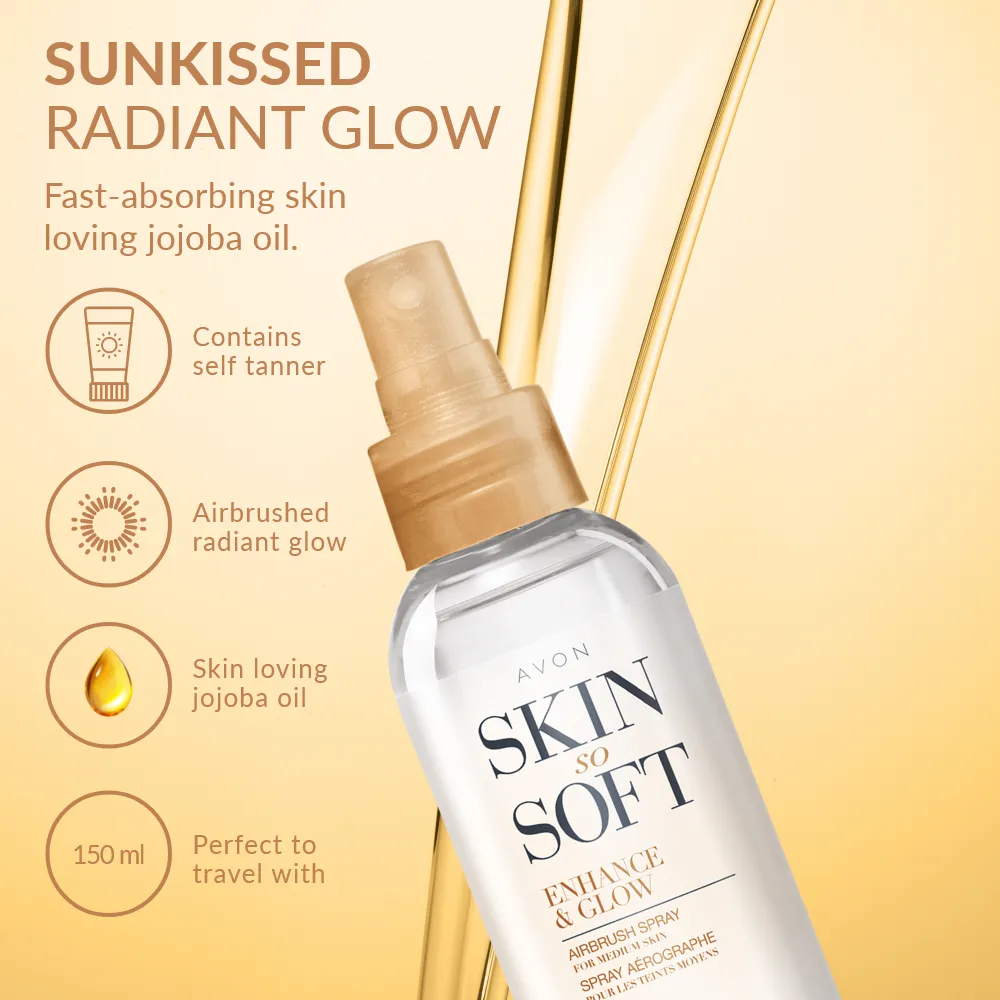 Skin So Soft Enhance & Glow Airbrush Tanning Spray - 150ml