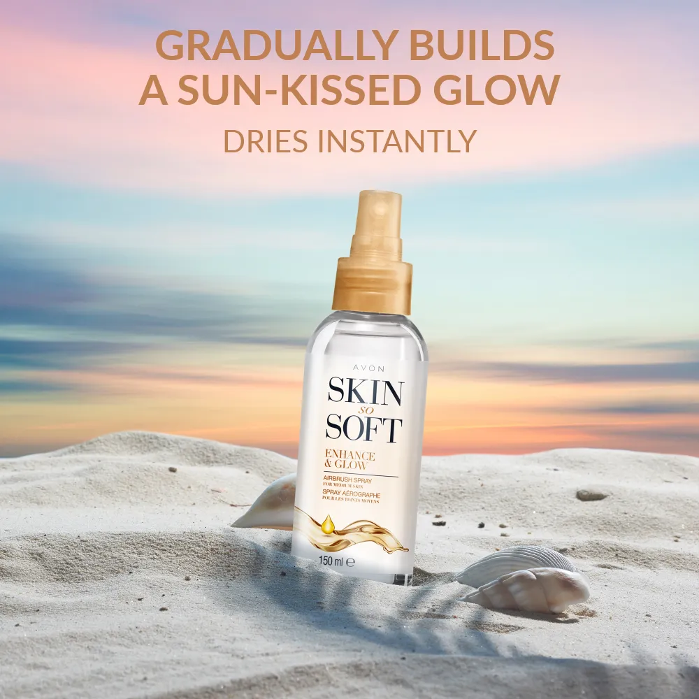 Skin So Soft Enhance & Glow Airbrush Tanning Spray - 150ml