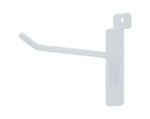 Slatwall White Metal Hooks  1, 4, 6, 8, 12 for Slat wall