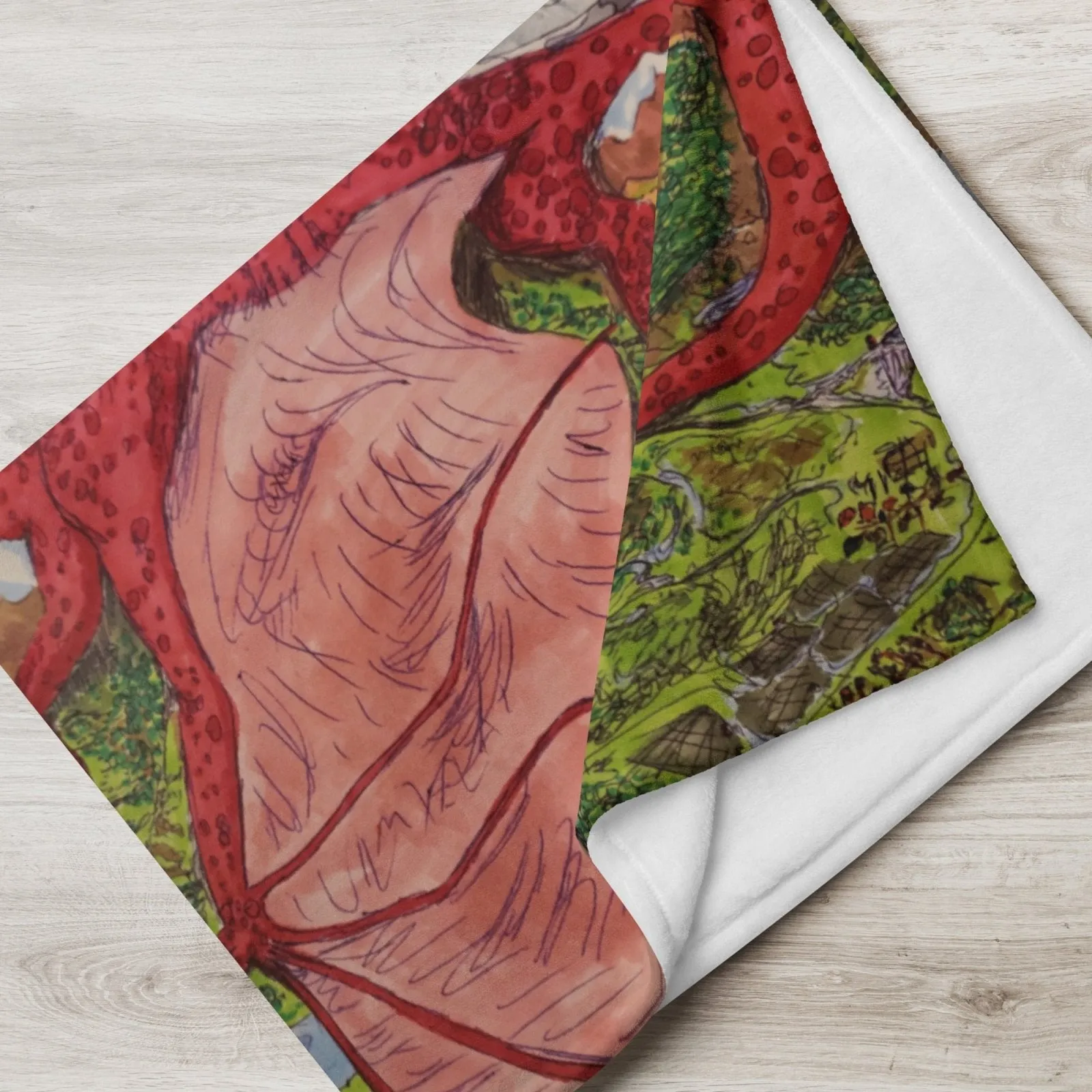 Sleeping Dragon Throw Blanket