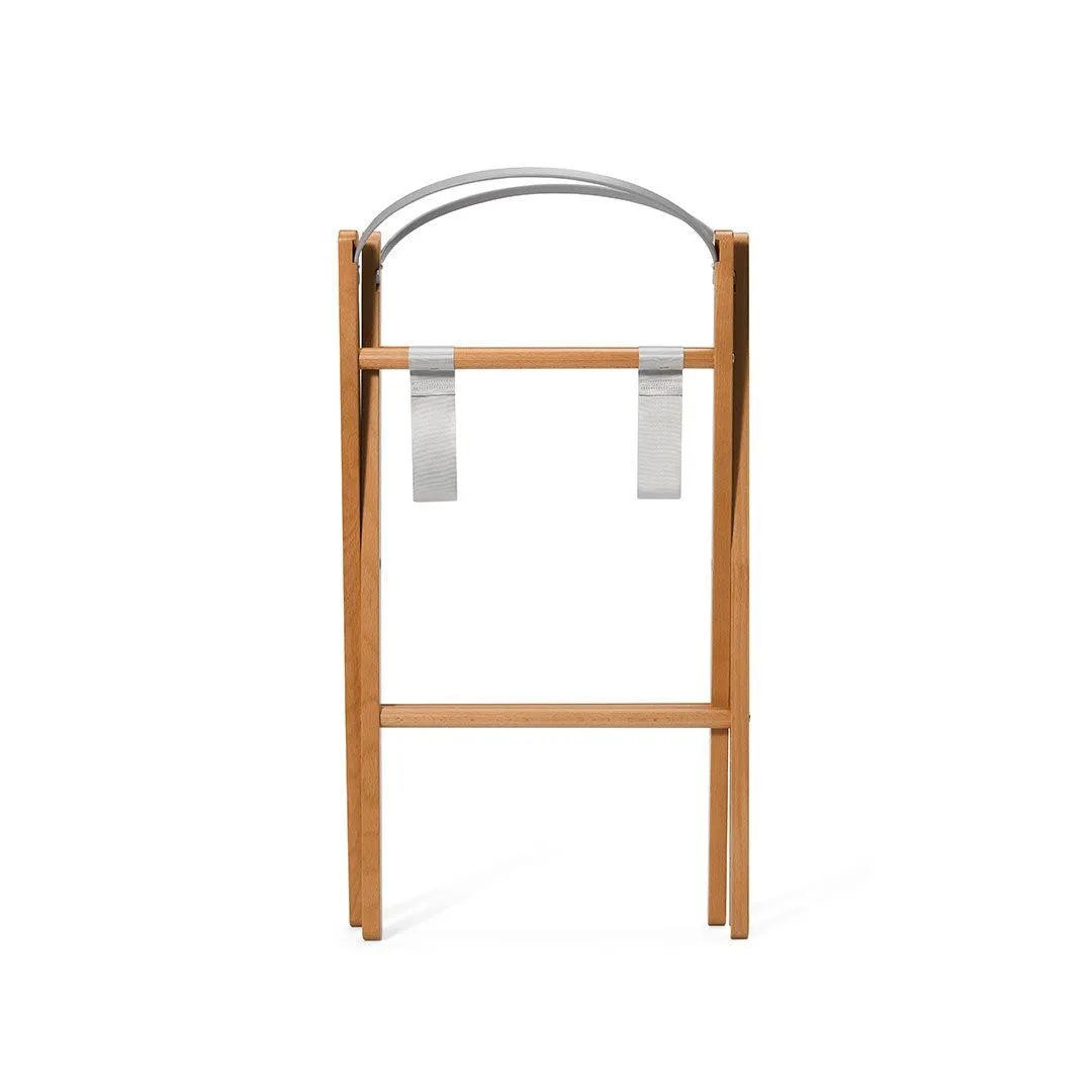 SnuzBaskit Moses Basket   Stand Set - Natural/Light Grey