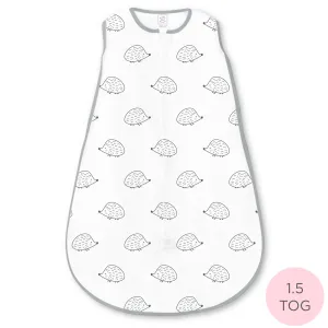 Soft Fleece zzZipMeSack - Hedgehog, Soft Black Pearl
