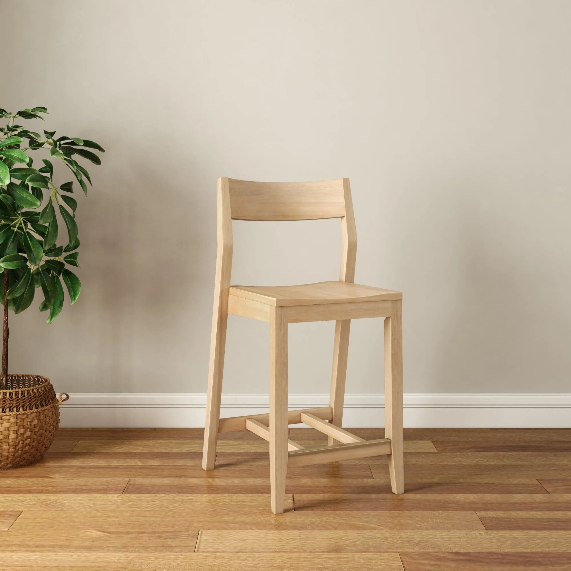 Solid Wood Counter Chair -24"