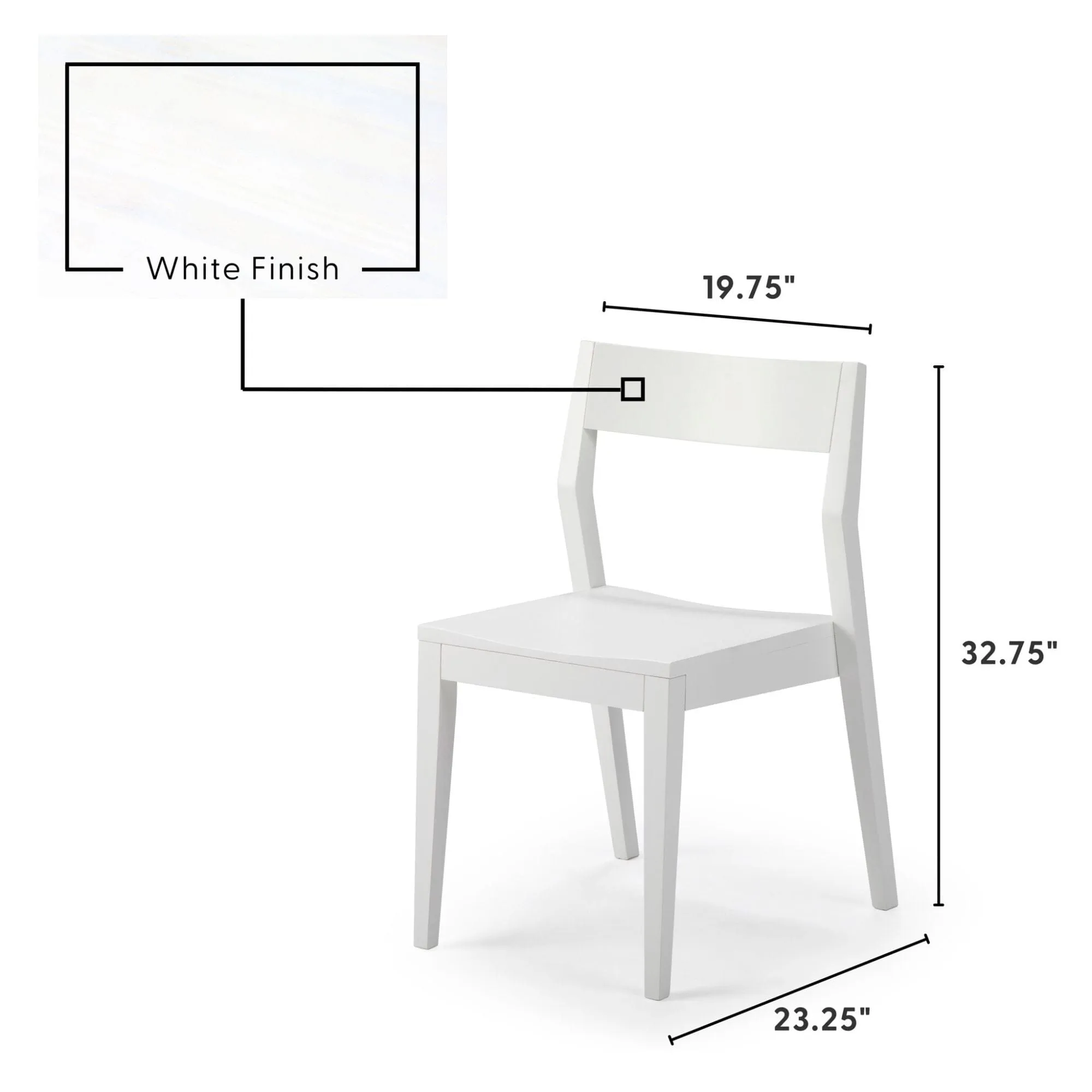 Solid Wood Dining Chair (Set of 2)