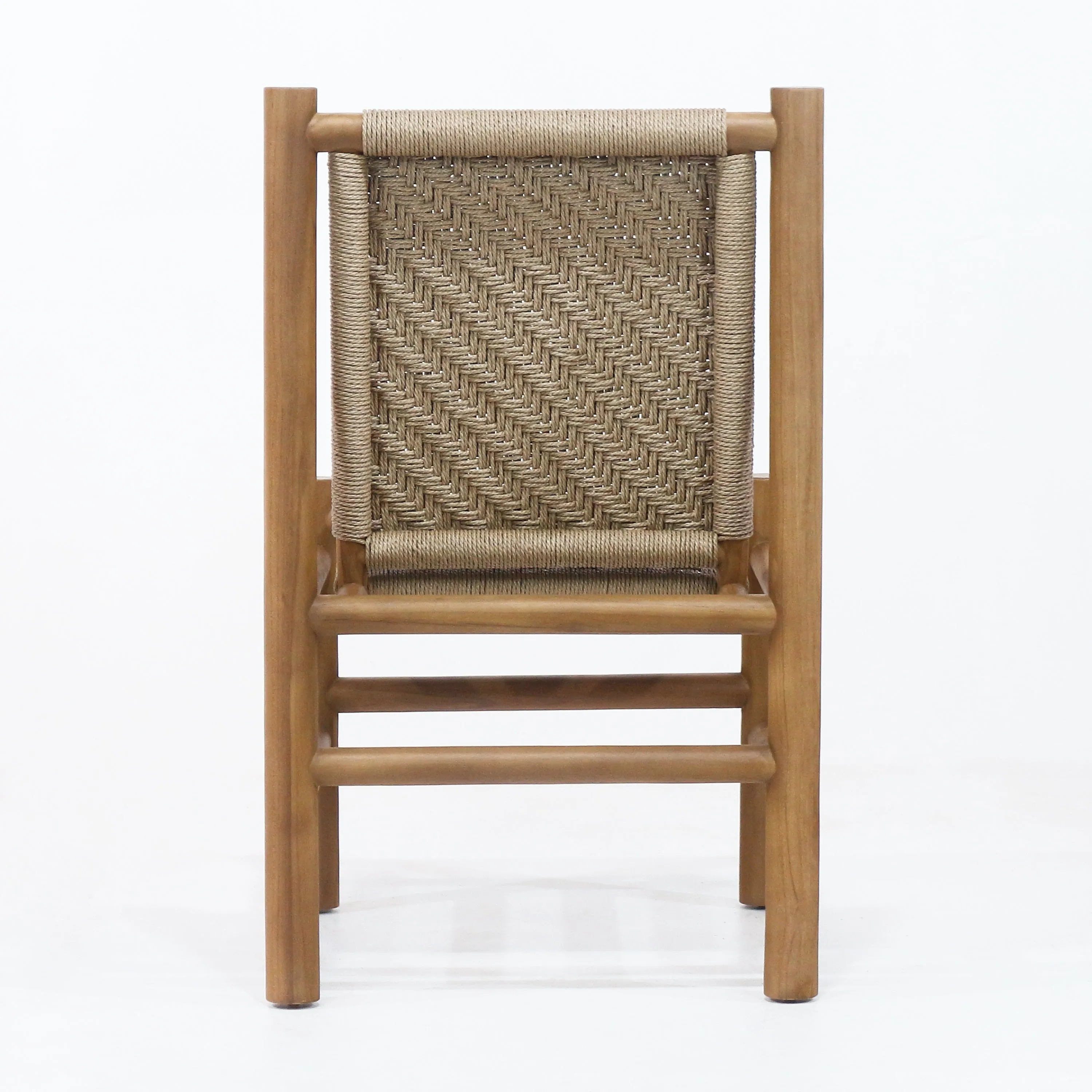 Spyros Teak & Polypropylene Woven Dining Chair