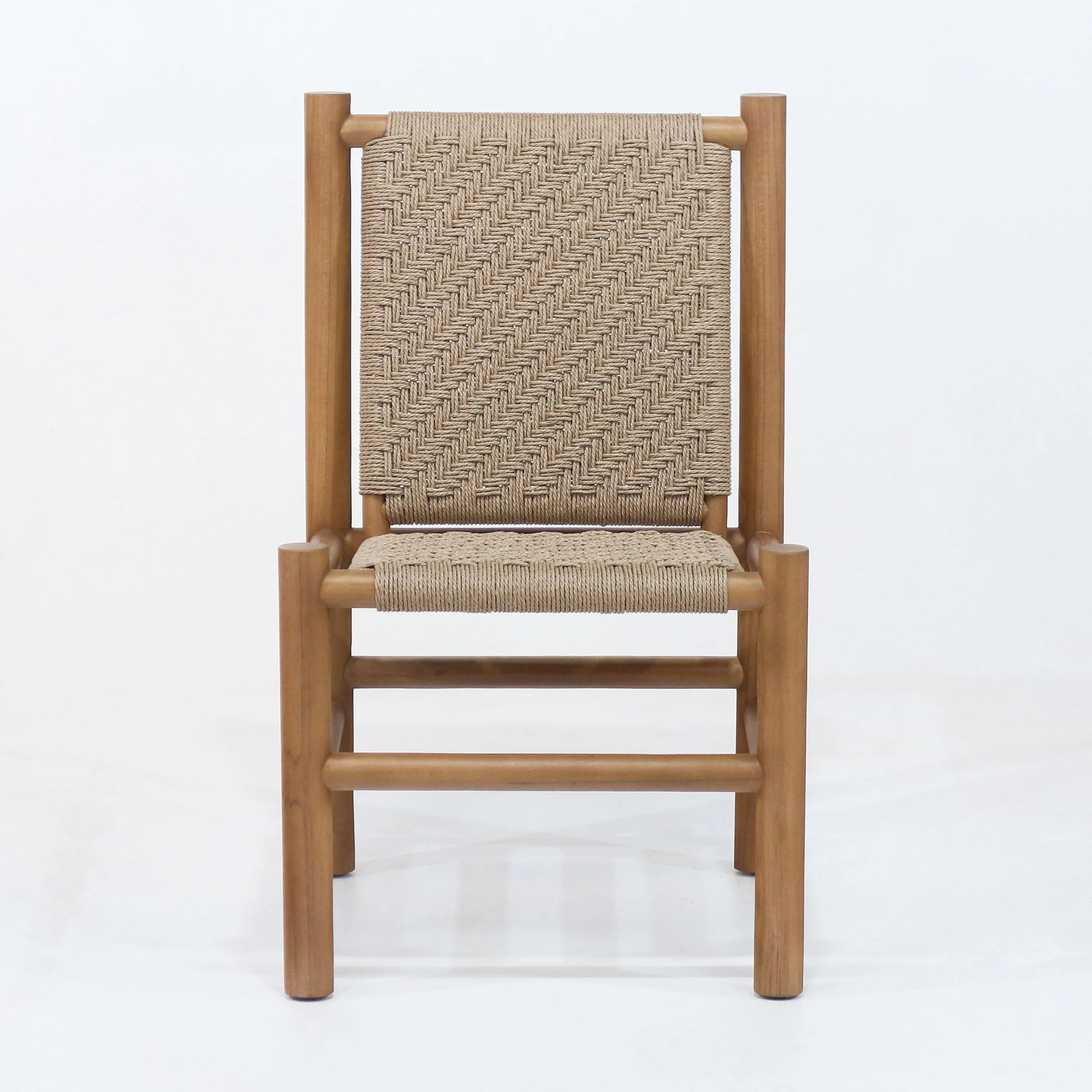 Spyros Teak & Polypropylene Woven Dining Chair