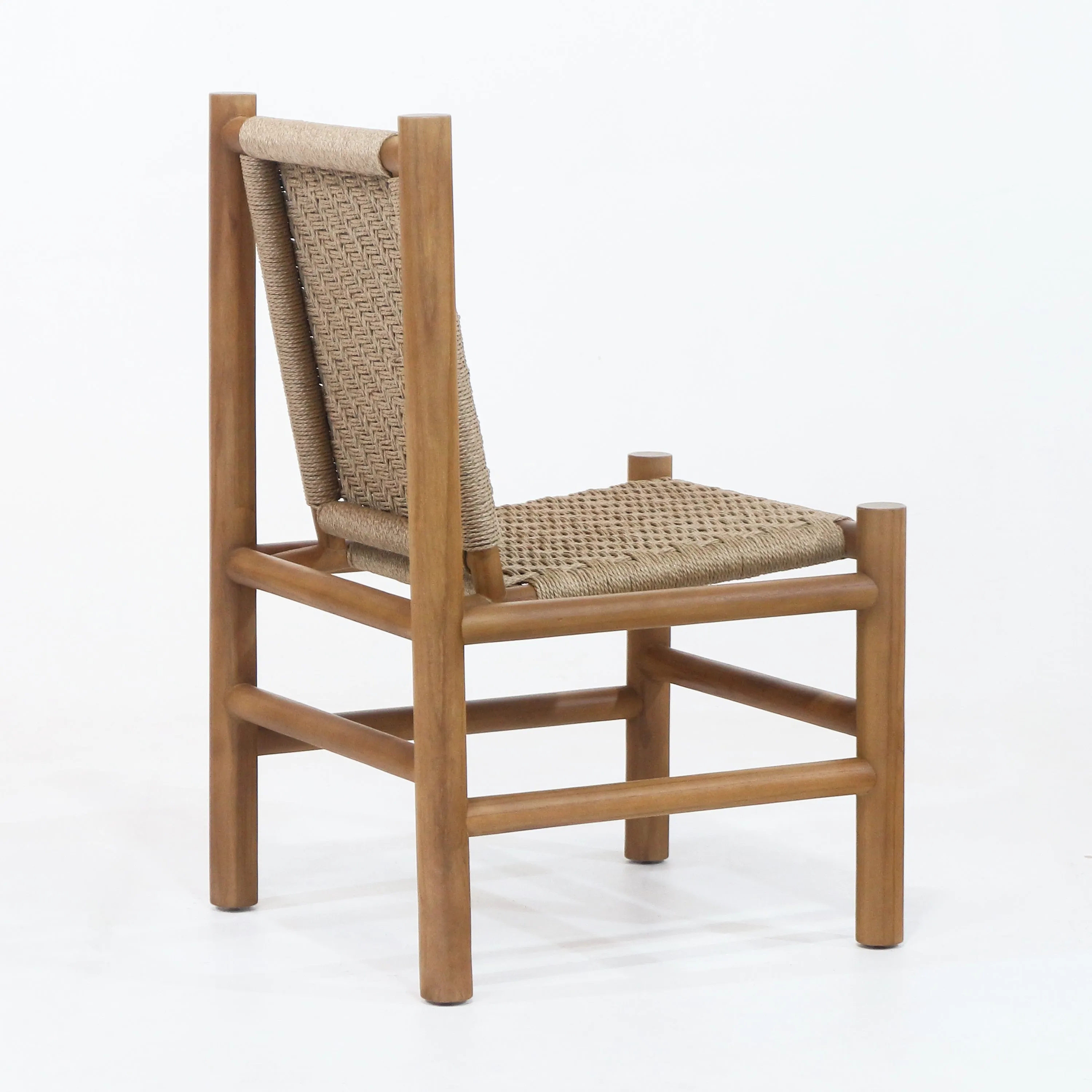 Spyros Teak & Polypropylene Woven Dining Chair