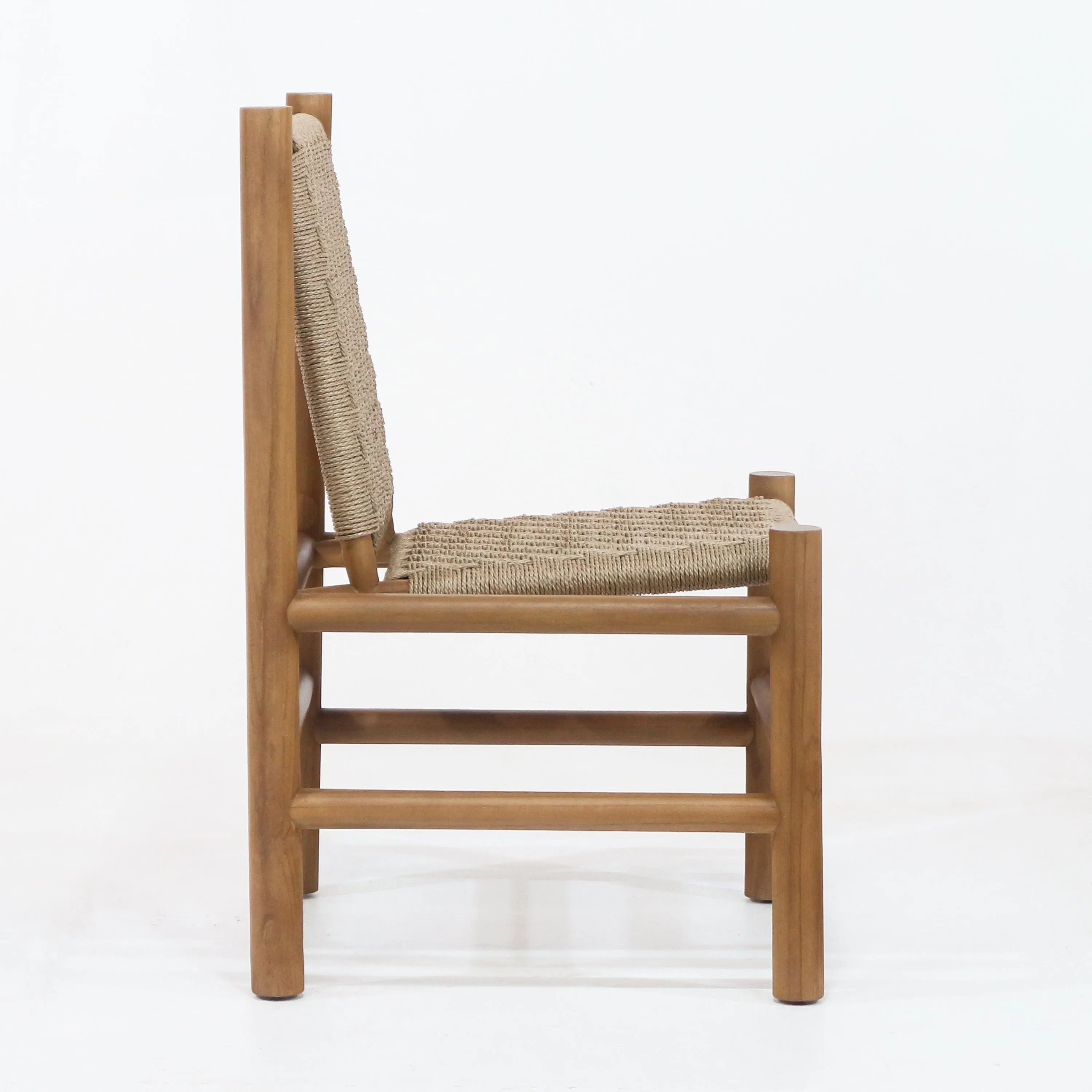 Spyros Teak & Polypropylene Woven Dining Chair