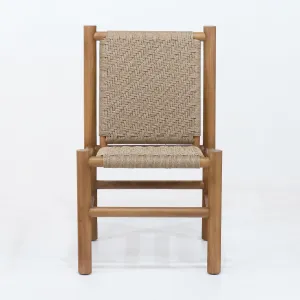 Spyros Teak & Polypropylene Woven Dining Chair