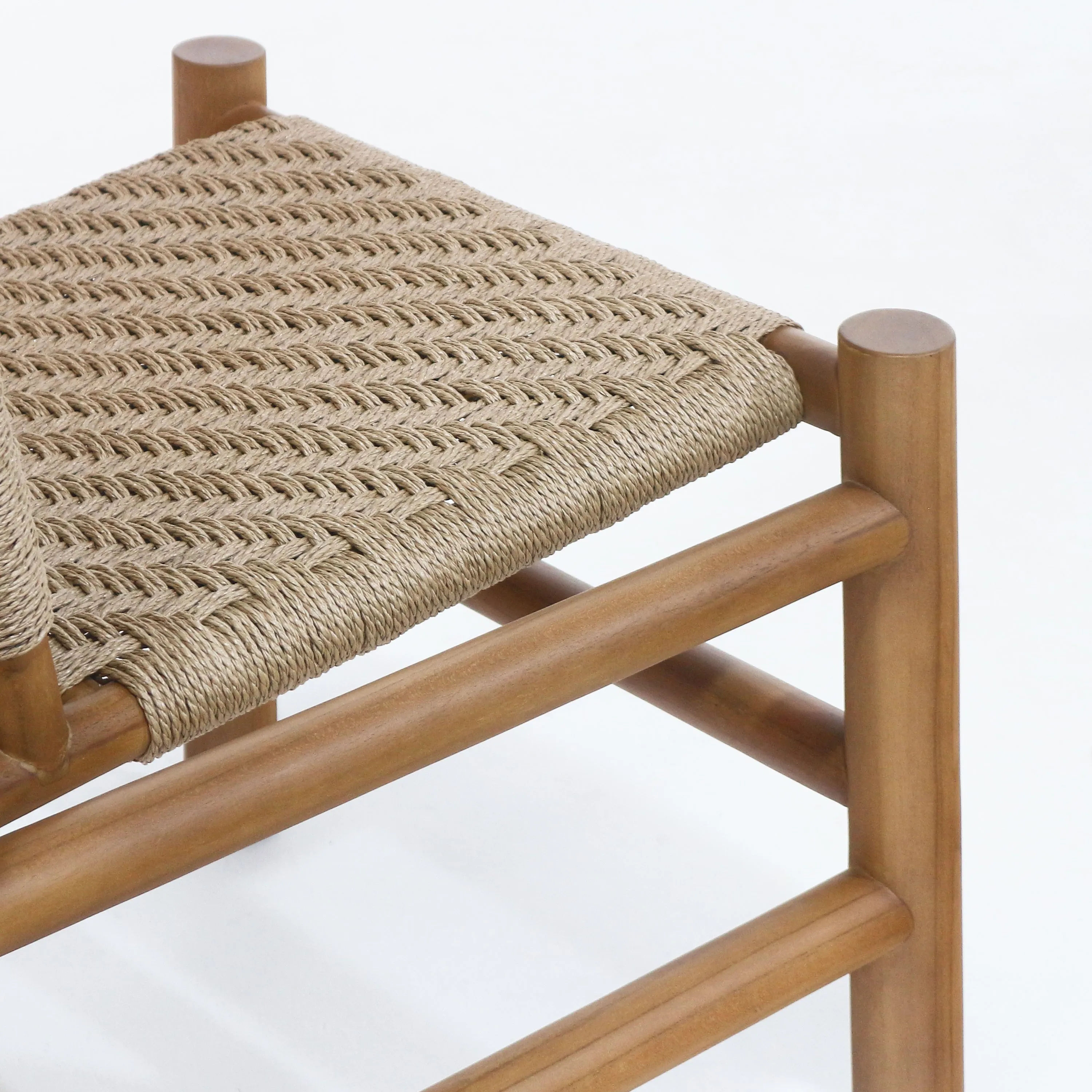 Spyros Teak & Polypropylene Woven Dining Chair
