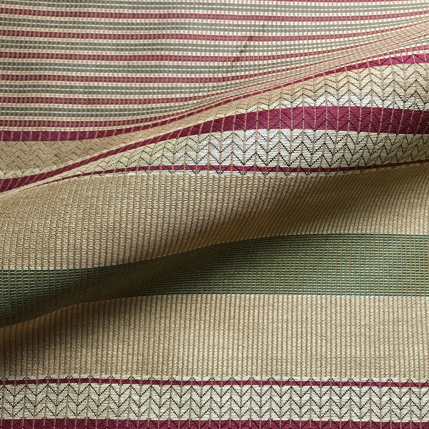 Tan Farmhouse Stripe Woven Upholstery Fabric 54"