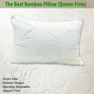 The Best Bamboo Pillow  (Queen-Firm) 28 in. x 19 in.