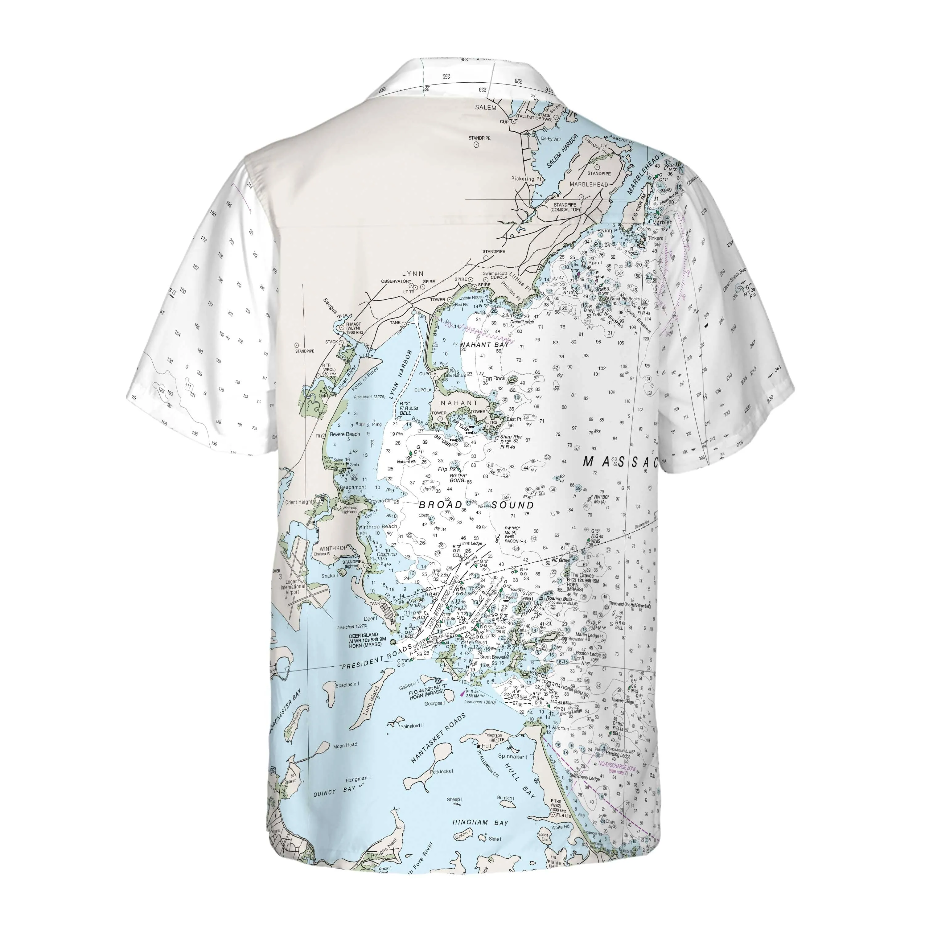 The Boston Harbor Navigator Coconut Button Camp Shirt