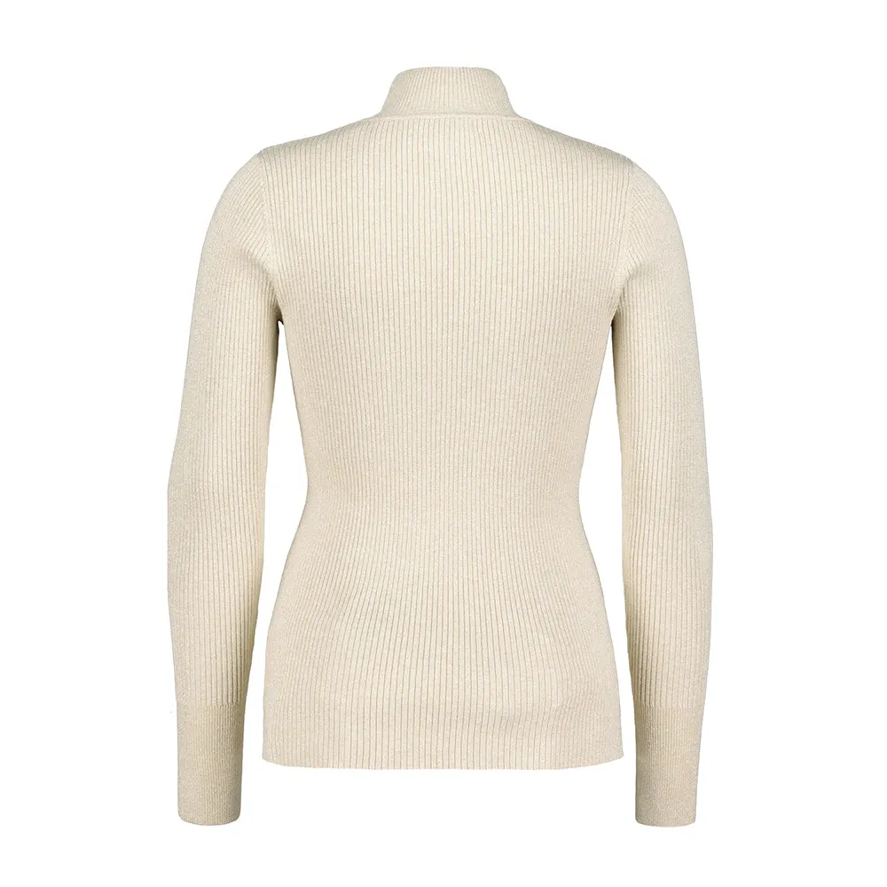 Turtle Neck Sparkle Long Sleeve Top